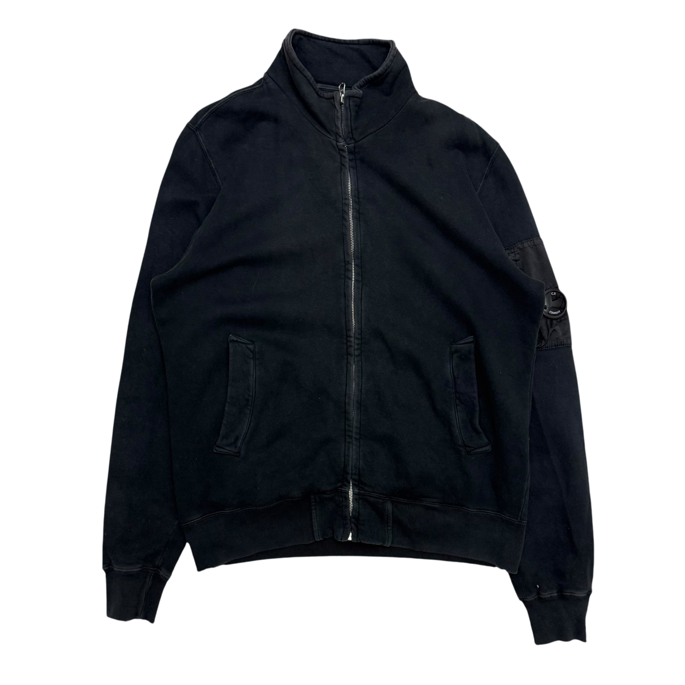 C.P. Company AW14 Cotton Lens Viewer Zip-Up Sweatshirt Navy (Fits L)