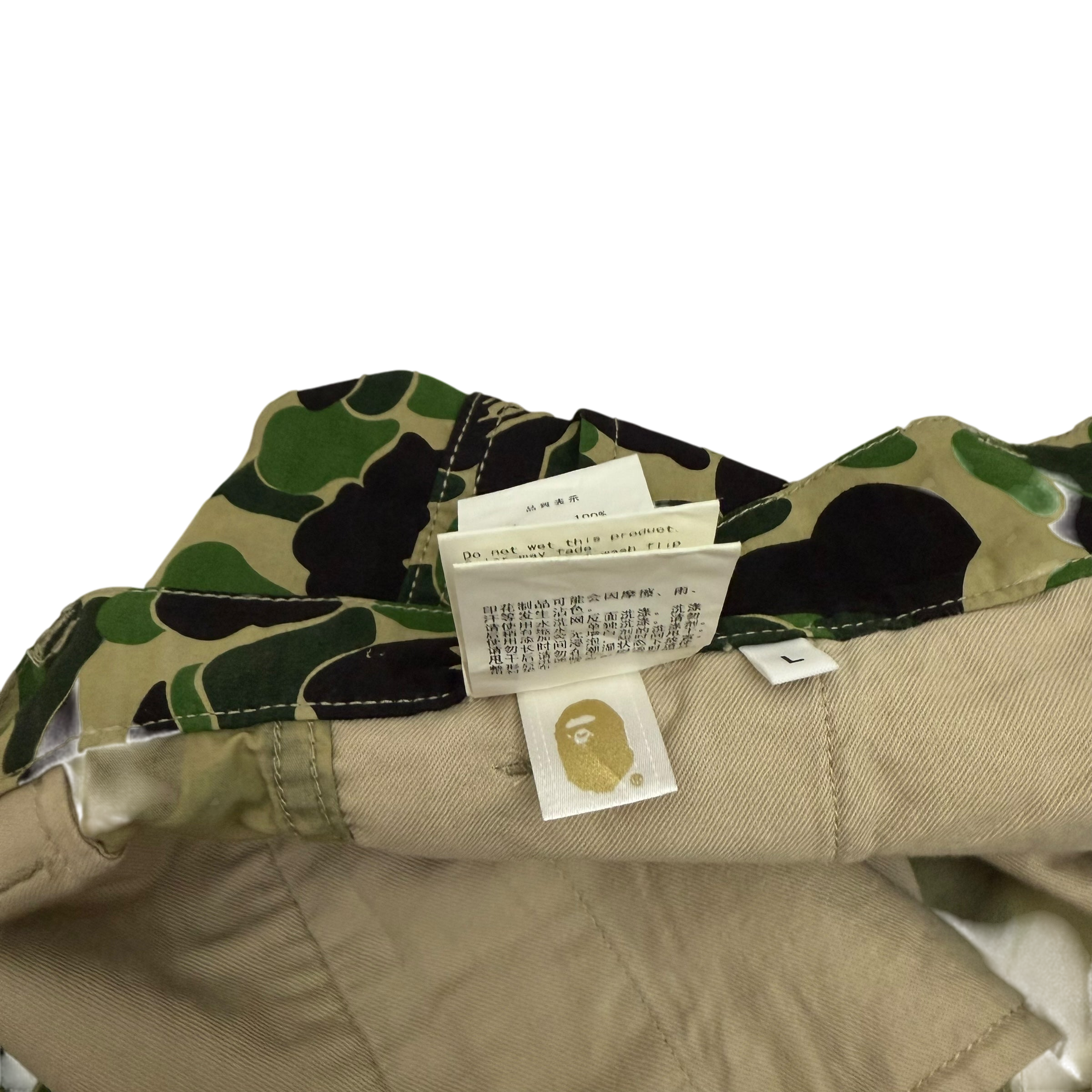 BAPE (A Bathing Ape) x Undefeated Camo Cargo Pants Green (Size L)