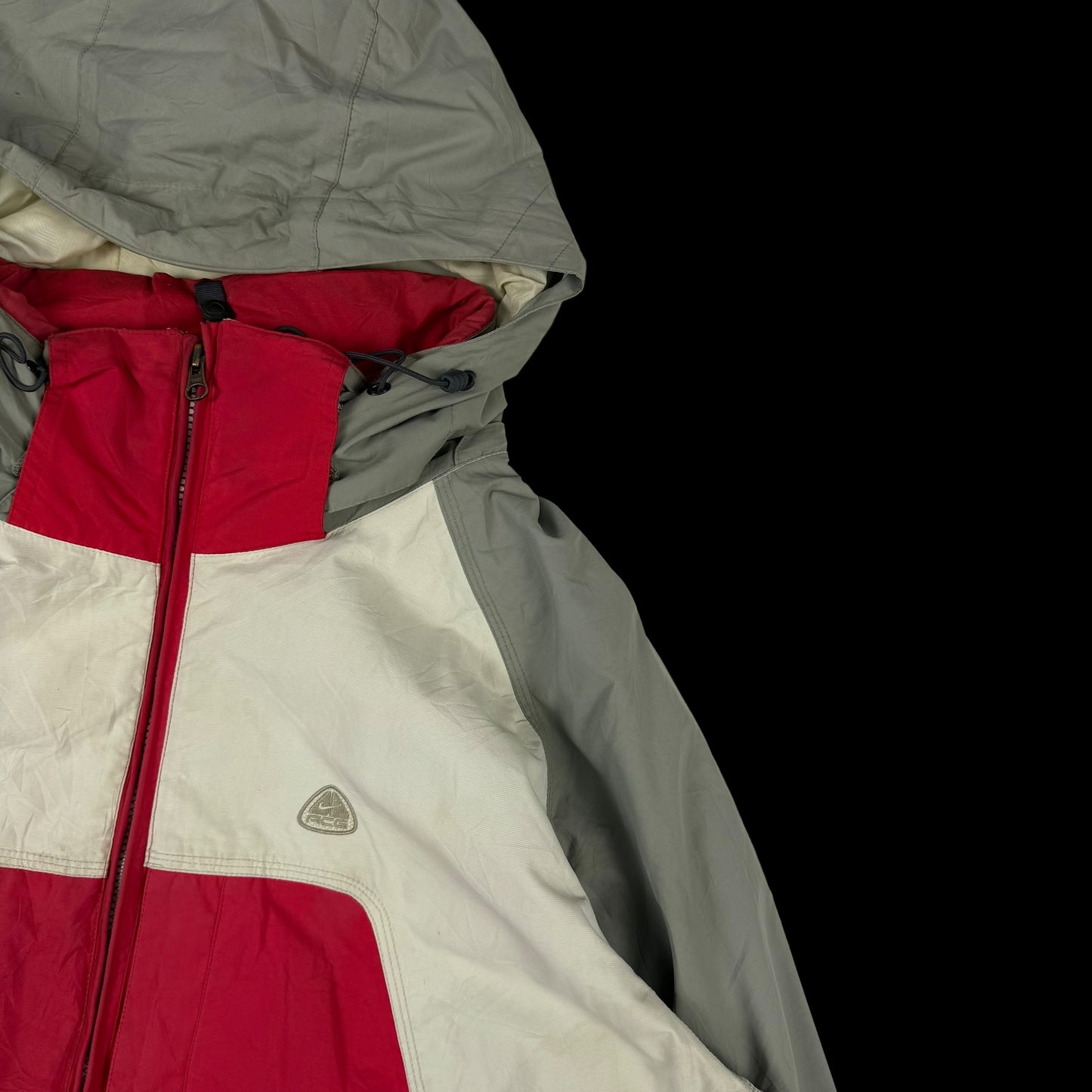 Nike ACG 00s Heavy Panelled Jacket Red/White/Grey (Fits L-XL)