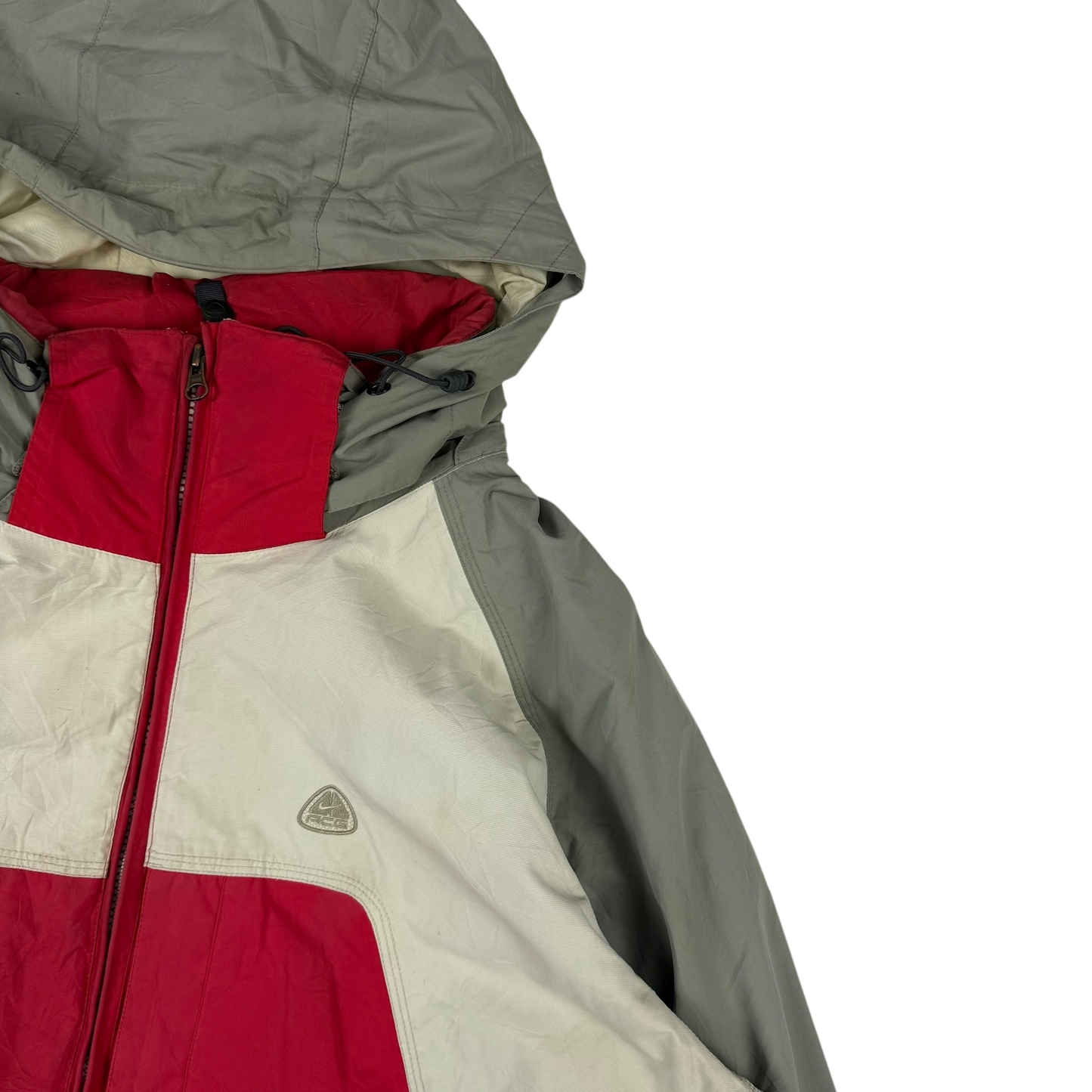 Nike ACG 00s Heavy Panelled Jacket Red/White/Grey (Fits L-XL)