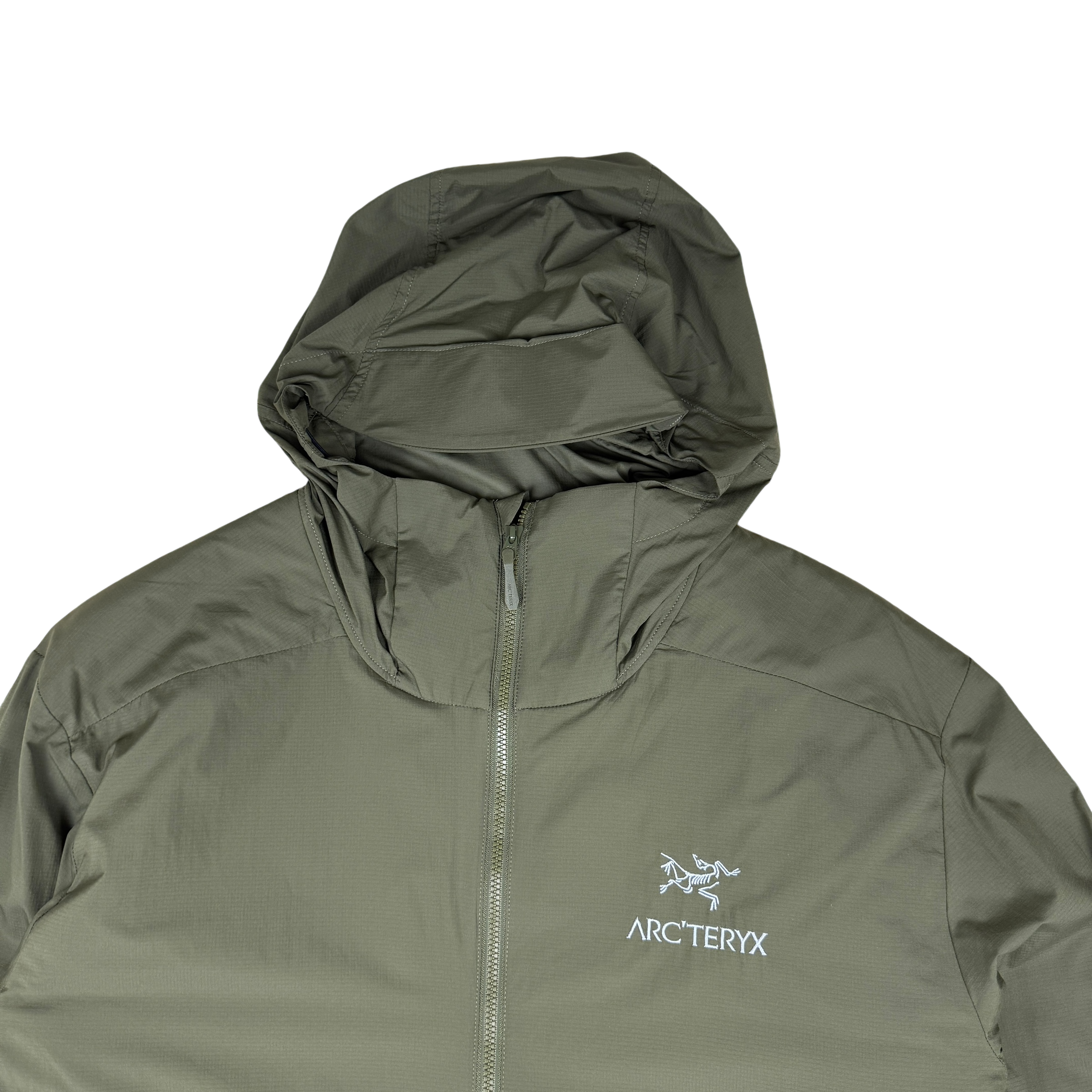 Arc’teryx Atom SL Down Hooded Jacket Khaki Green (Size L)