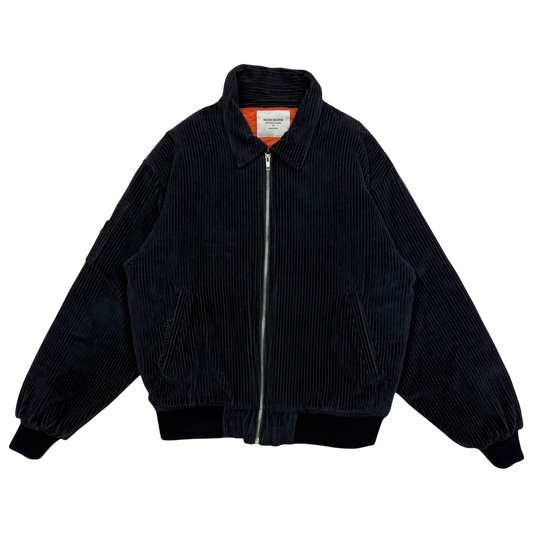 Noon Goons Rudeboy Oversized Corduroy Bomber Jacket Navy (Fits S–M)