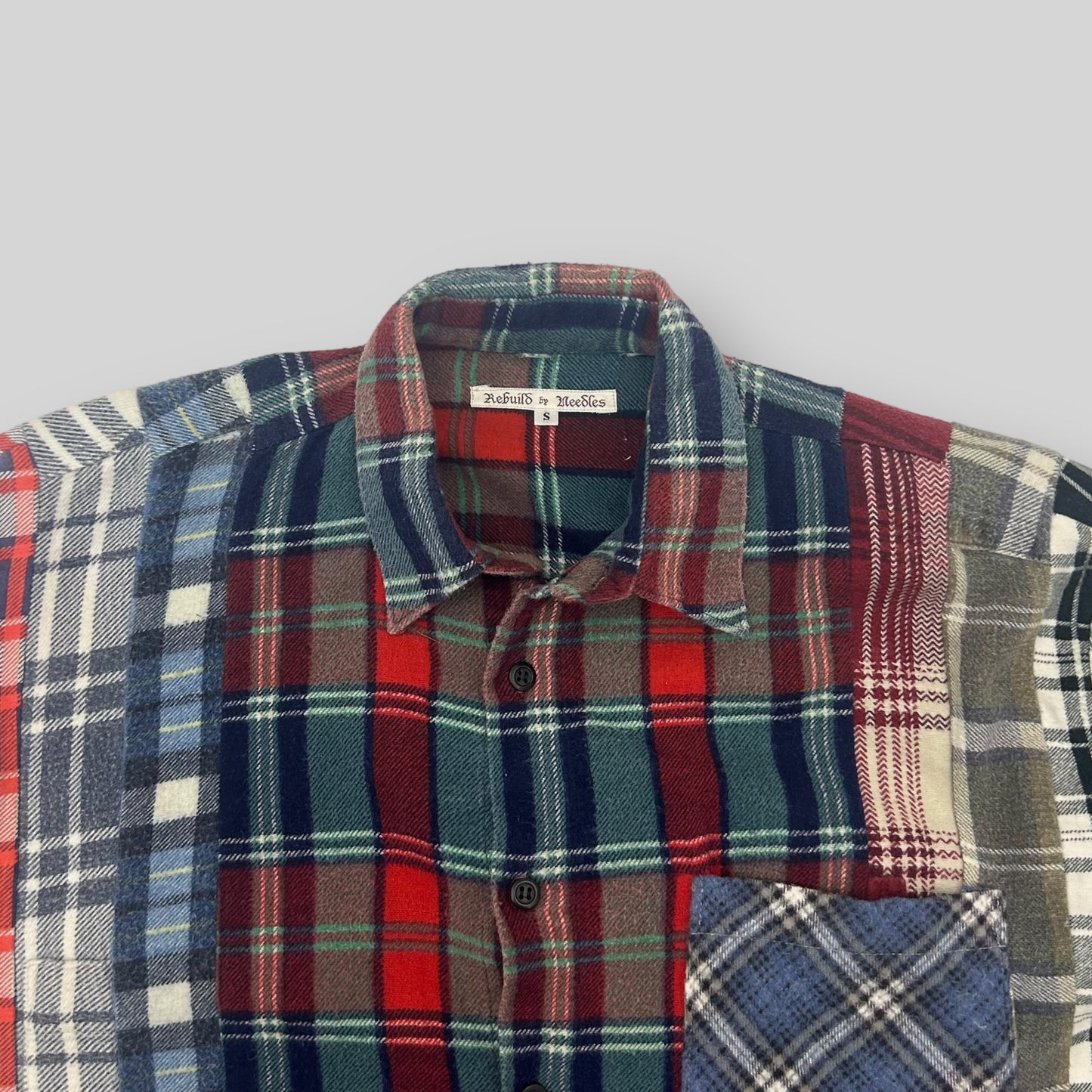 Needles Rebuild 7 Cut Flannel Shirt (Fits S/M)