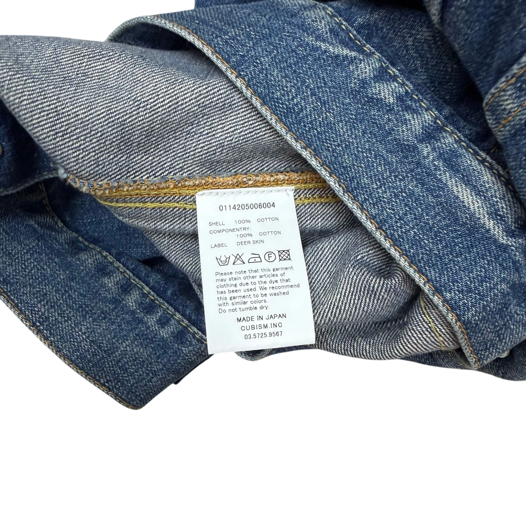 Visvim SS16 Selvedge Denim Jacket Washed Blue (Size 1/S)