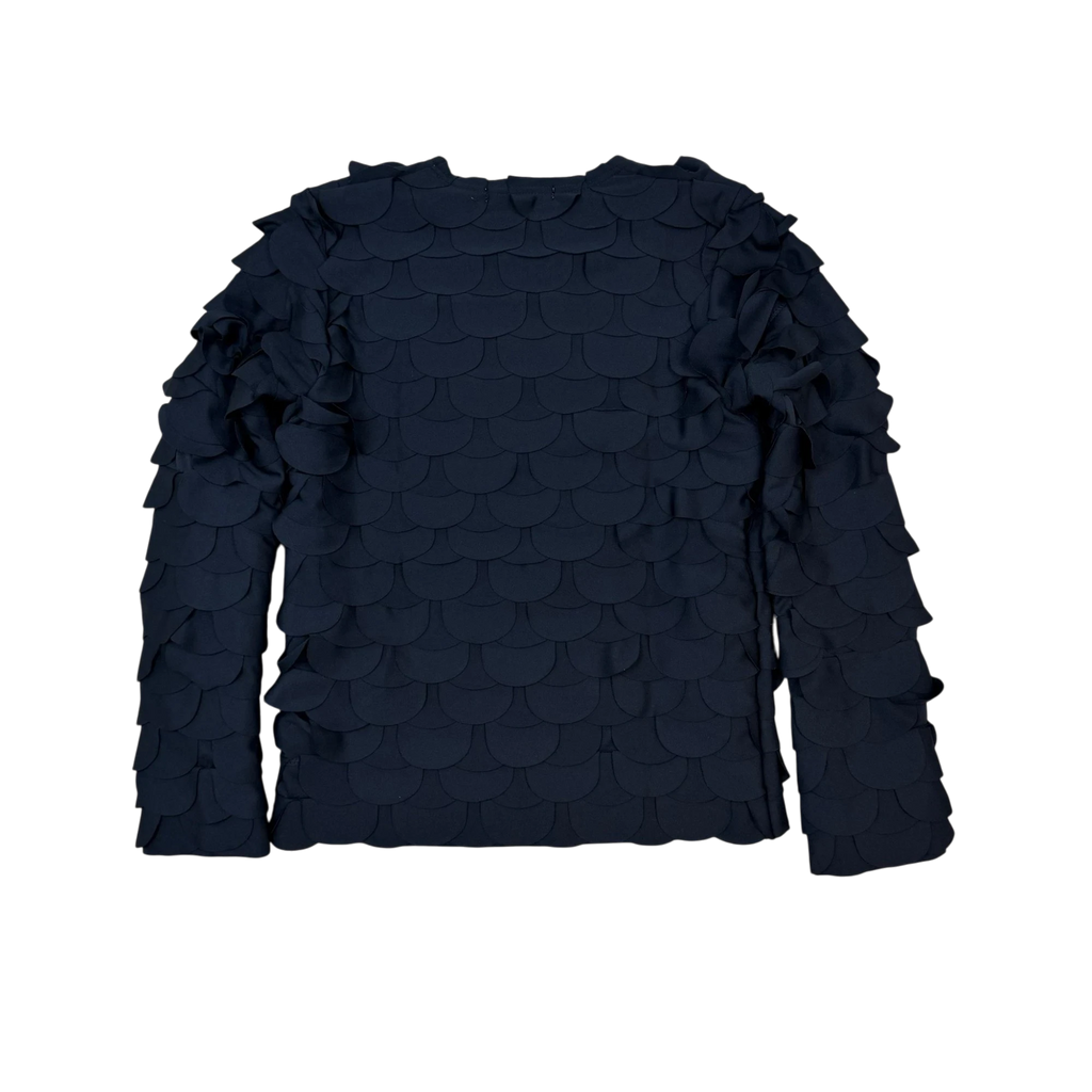 Comme des Garçons Scalloped Fish Scale Long Sleeve Black (Size XS)