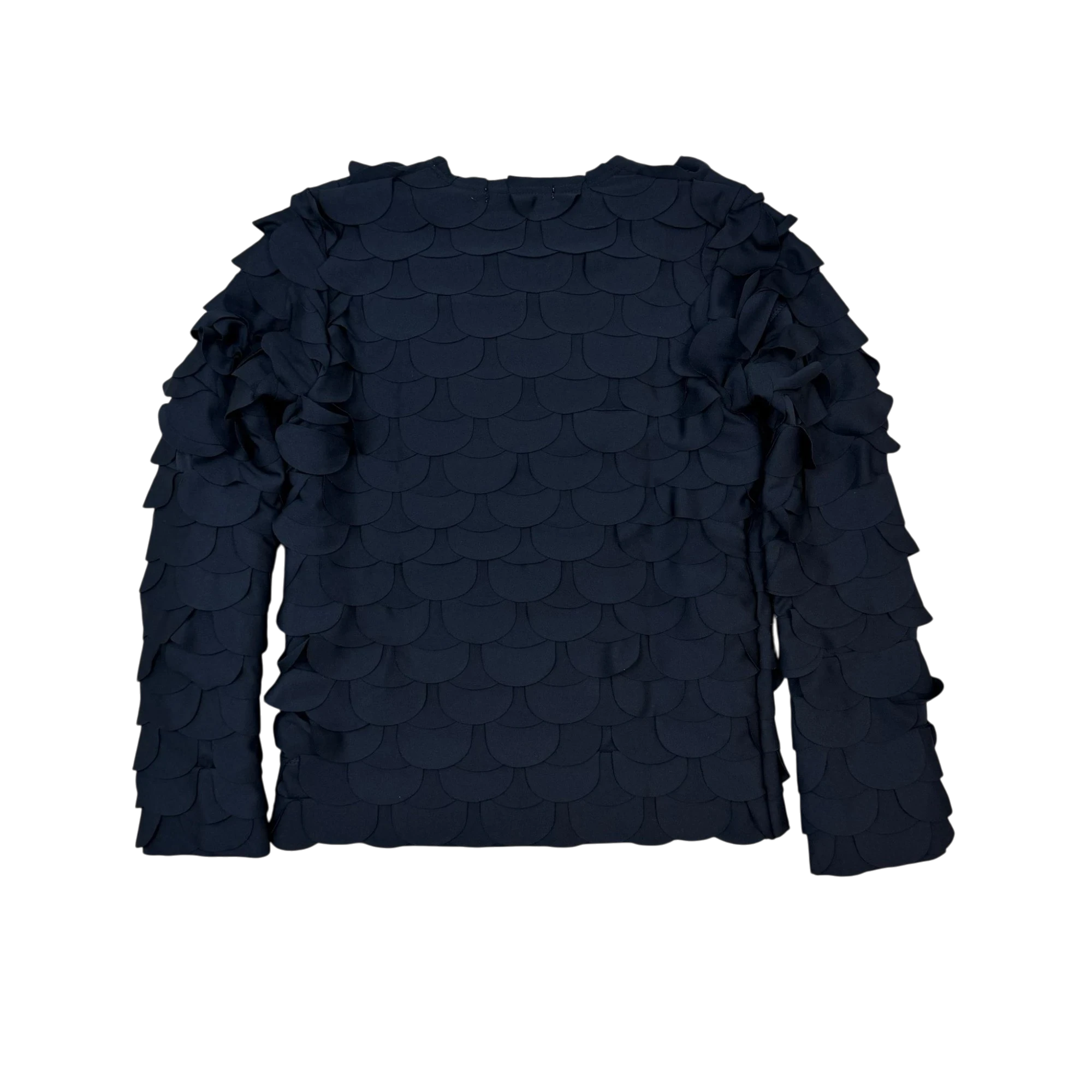 Comme des Garçons Scalloped Fish Scale Long Sleeve Black (Size XS)