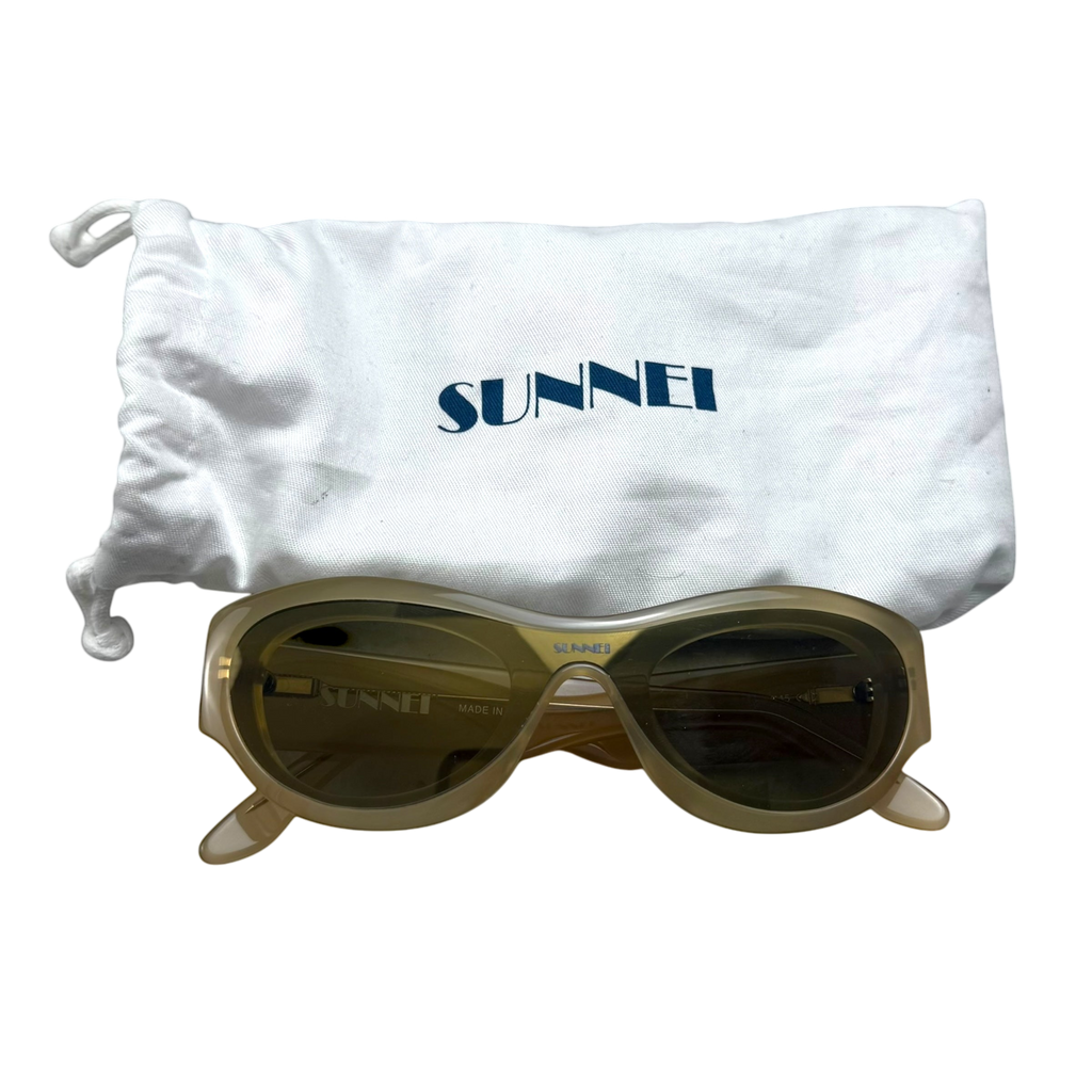 Sunnei Prototipo 5 Sunglasses Camel Yellow