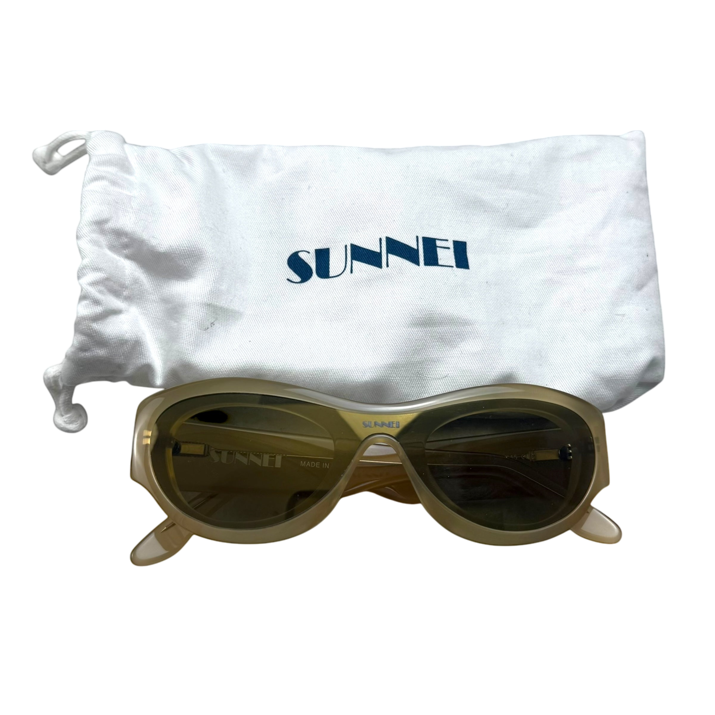 Sunnei Prototipo 5 Sunglasses Camel Yellow