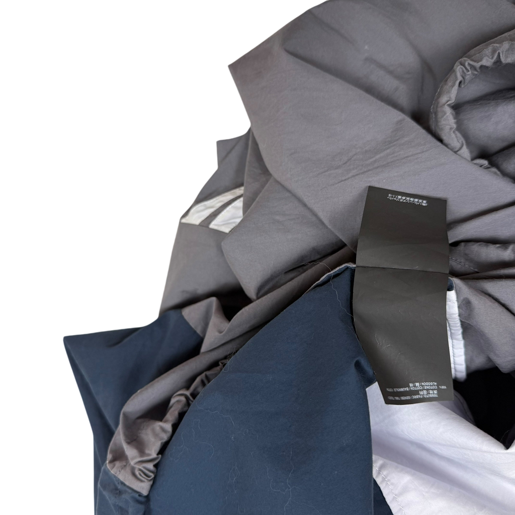 Balenciaga SS18 Logo Colour Block Track Jacket White/Navy/Grey (Fits L-XXL)