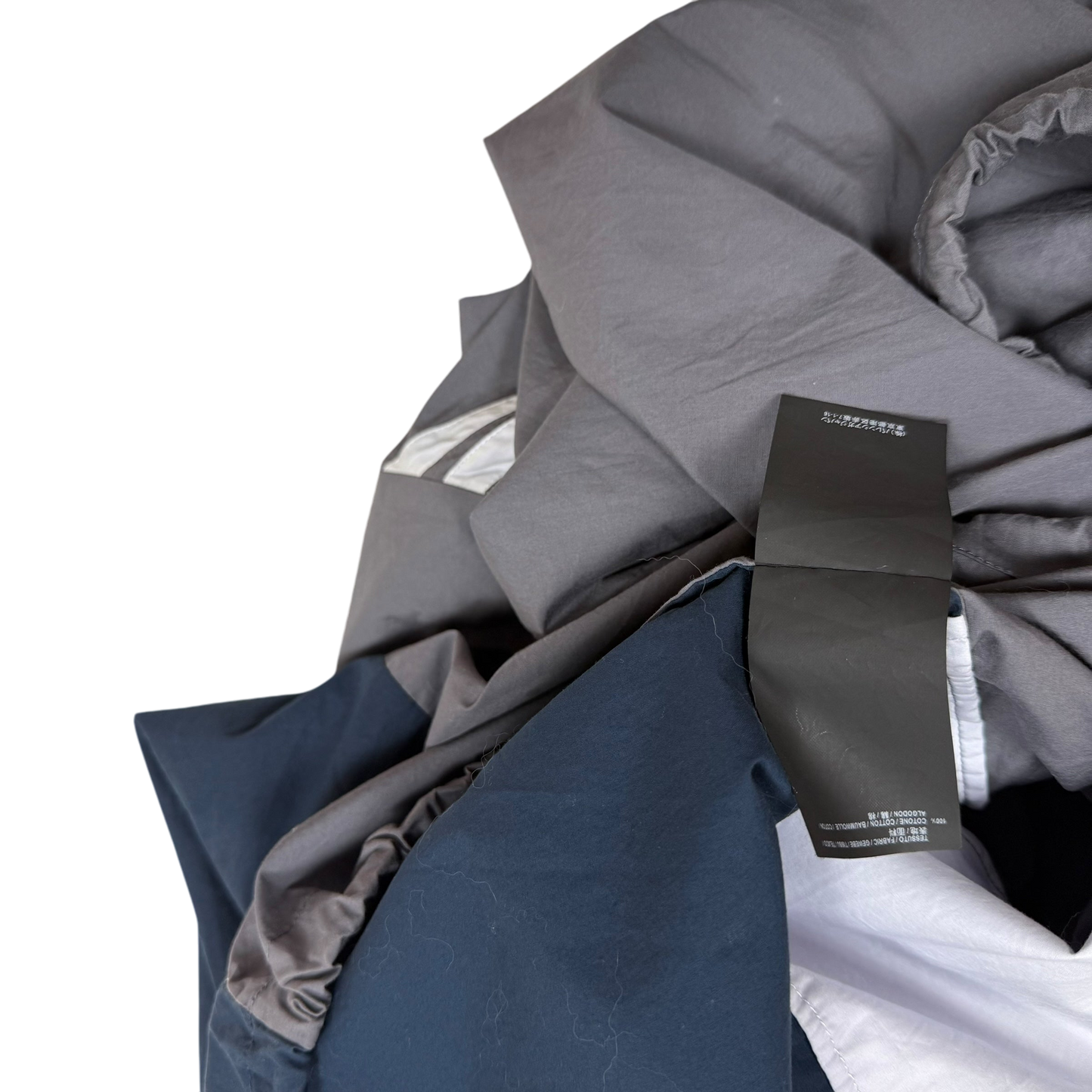 Balenciaga SS18 Logo Colour Block Track Jacket White/Navy/Grey (Fits L-XXL)