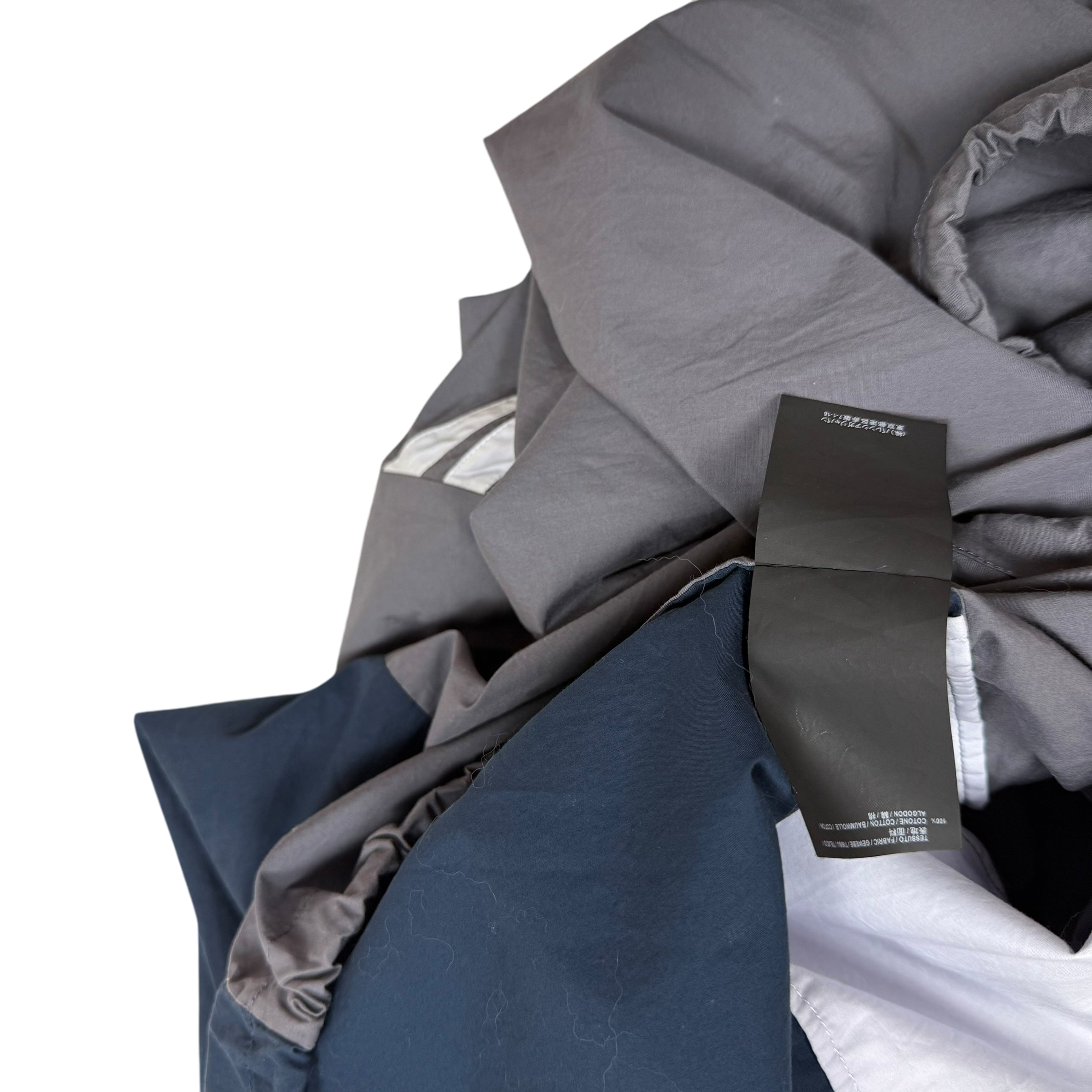 Balenciaga SS18 Logo Colour Block Track Jacket White/Navy/Grey (Fits L-XXL)