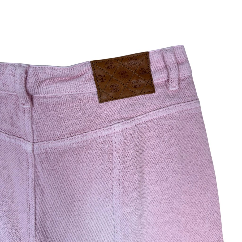 Chanel SS19 ‘By the Sea’ Wide Leg Belted Pants Pink (Size 38)