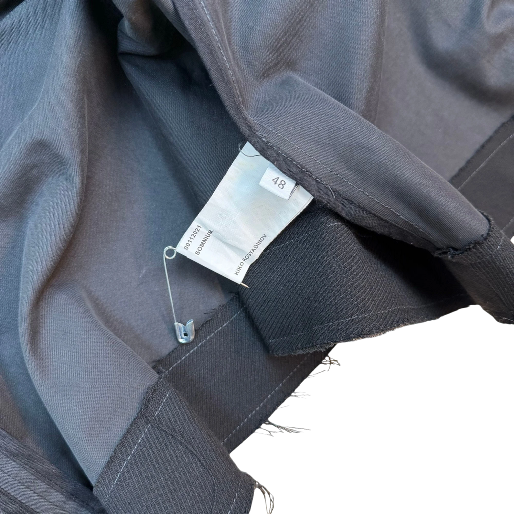Kiko Kostadinov AW21 Maiden Peacoat Jacket Grey (Fits M-L)
