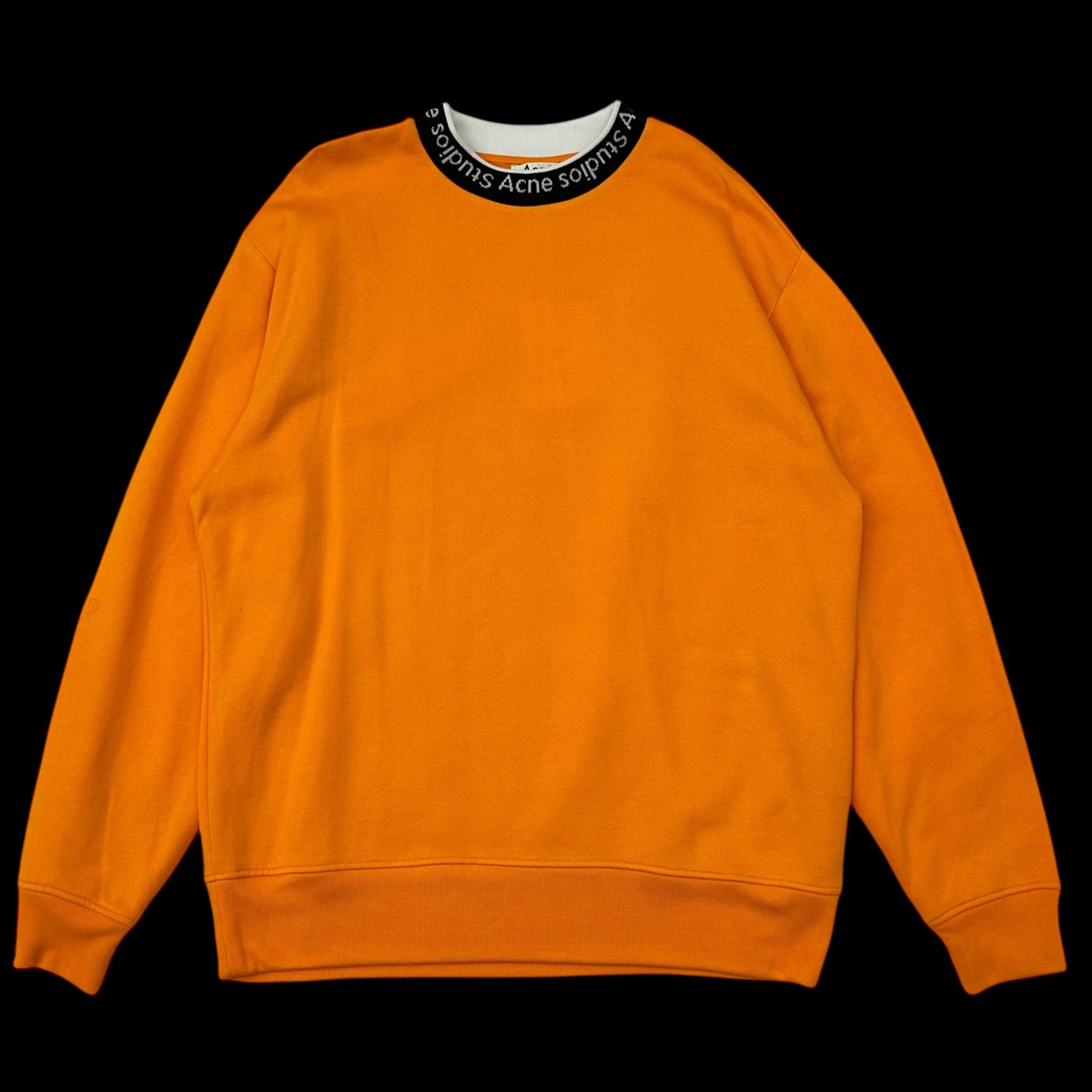 Acne Studios Jacquard Logo Sweater Orange (Fits L-XL)