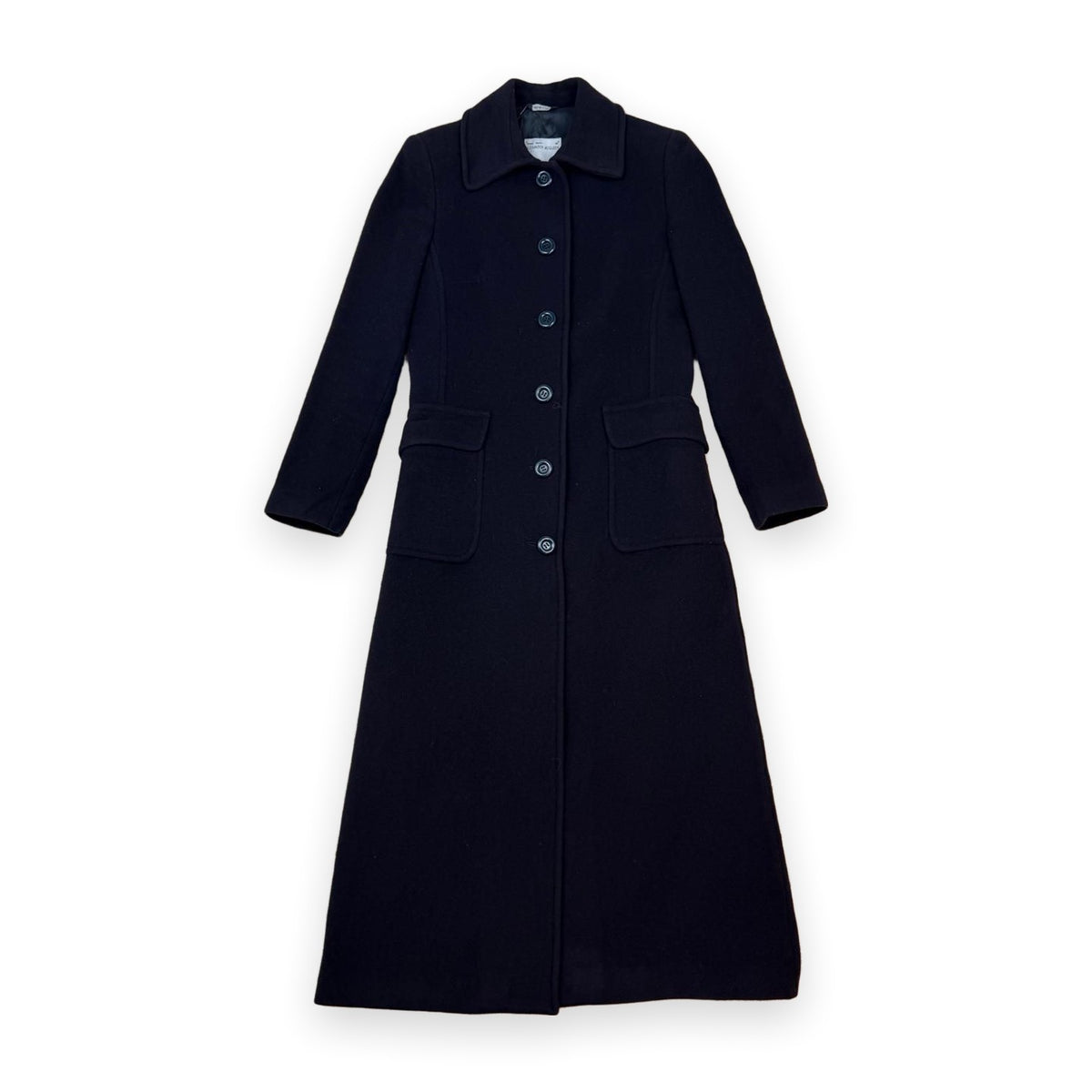 Alexander McQueen Cashmere Wool Long Overcoat Navy (Size 40)