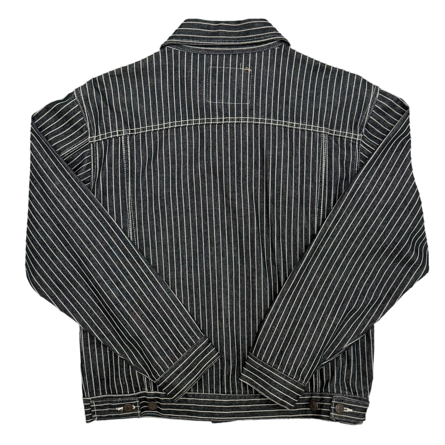 Levi's Reworked Pinstripe Trucker Jacket Navy (Fits M)