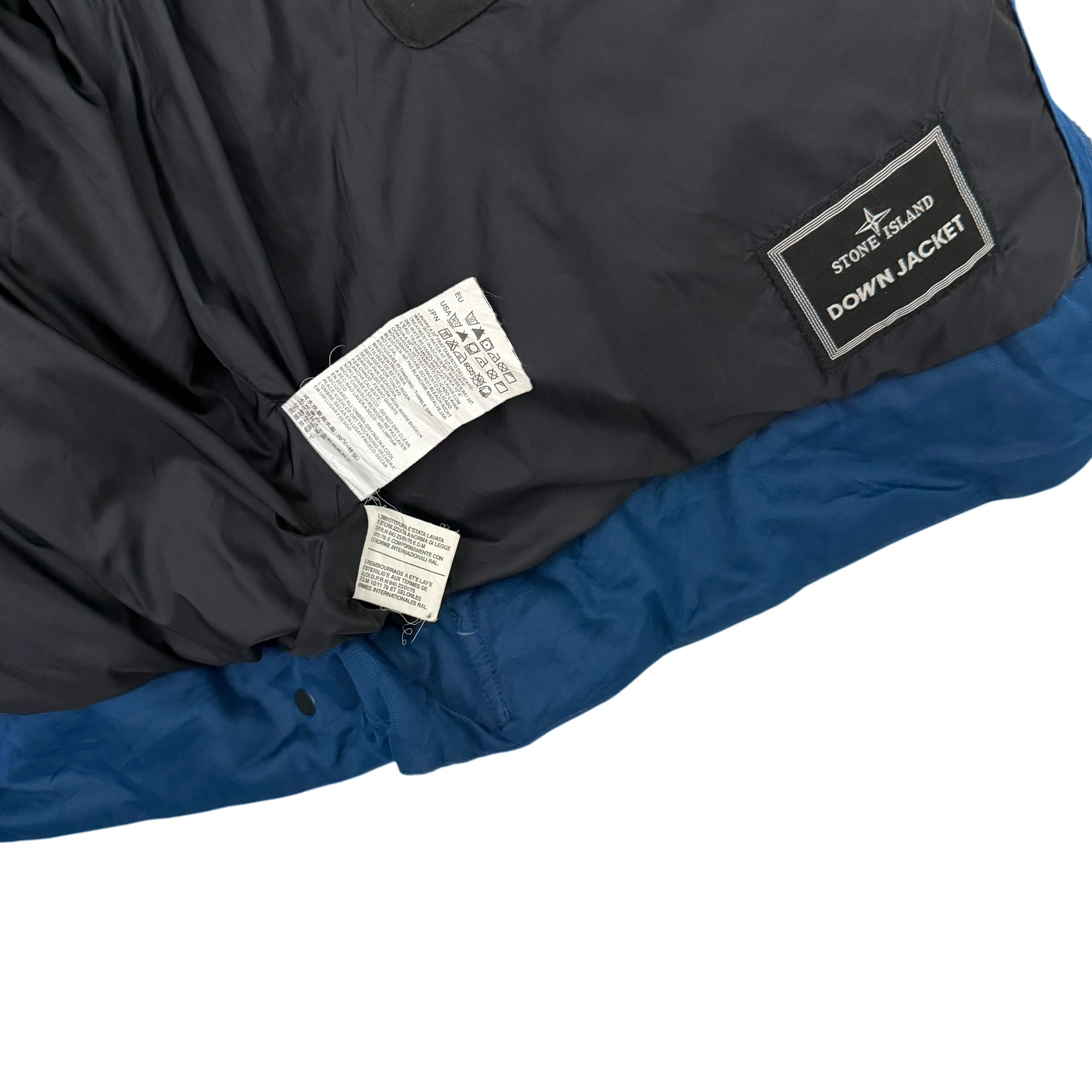 Stone Island AW 2009 Weatherproof Goose Down Jacket Blue (Size XXL)