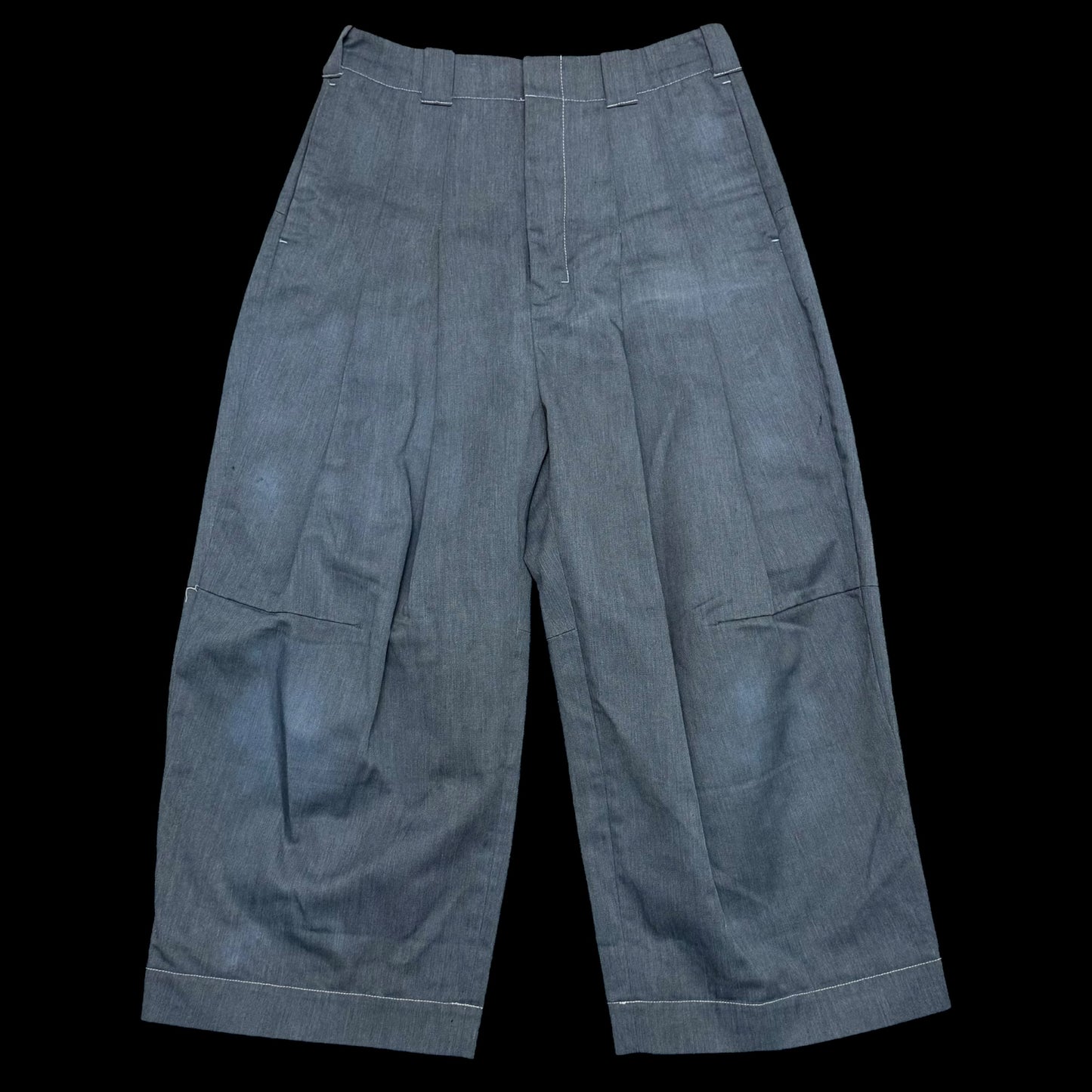 Shinya Kozuka x Dickies Overdyed Blue Pleated Pants (Size M)