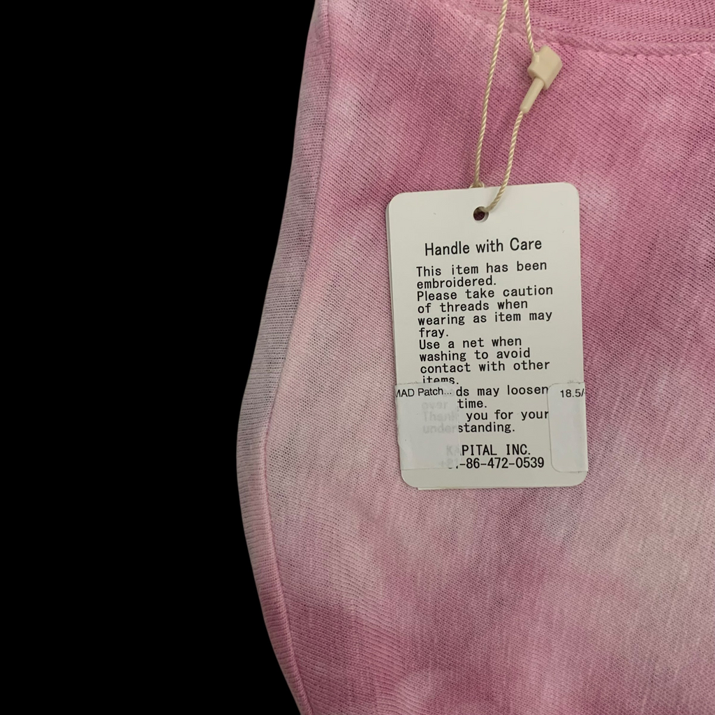 Kapital Dip Dye Nomad Patchwork Longsleeve Pink