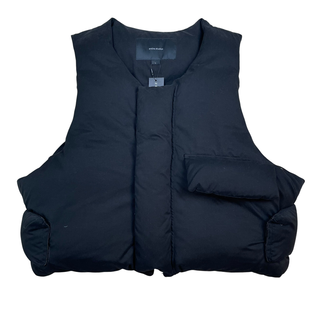 Entire Studios Down Pillow Vest Black (Size L)