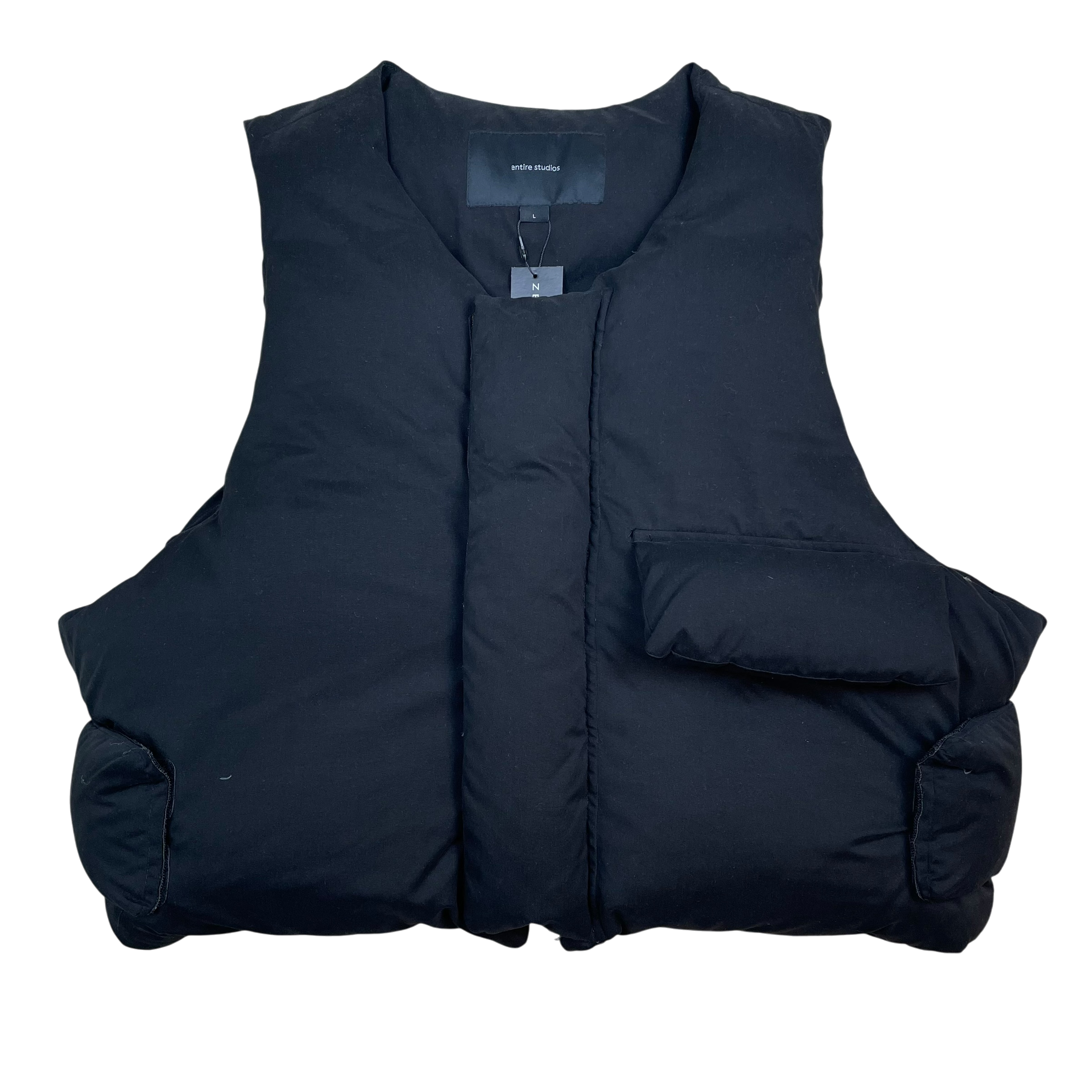 Entire Studios Down Pillow Vest Black (Size L)