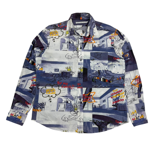 JC de Castelbajac 90s Cartoon Print Shirt (Size XL)