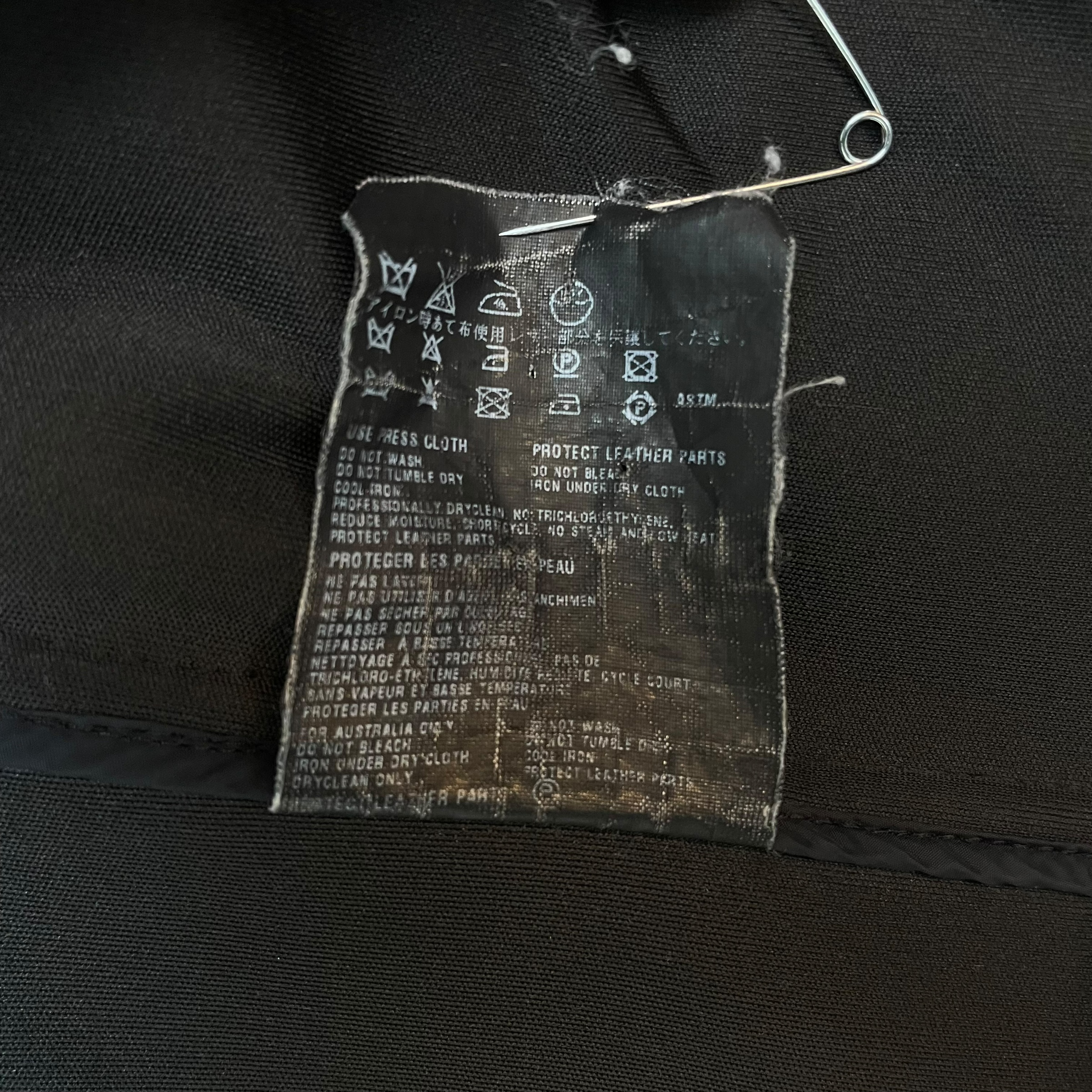 Prada 2007 Wool Buckle Clasp Duffle Coat Black (Size L)
