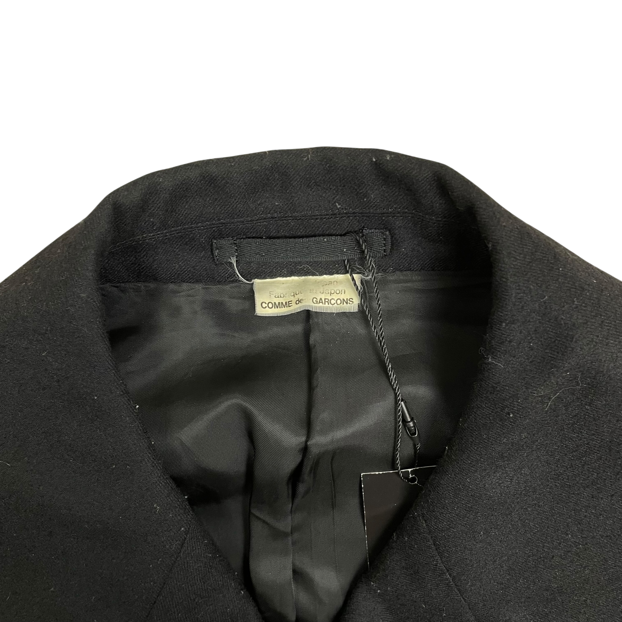 Comme Des Garcons Homme Plus AD2016 Buckle Armour Wool Coat (Size L)