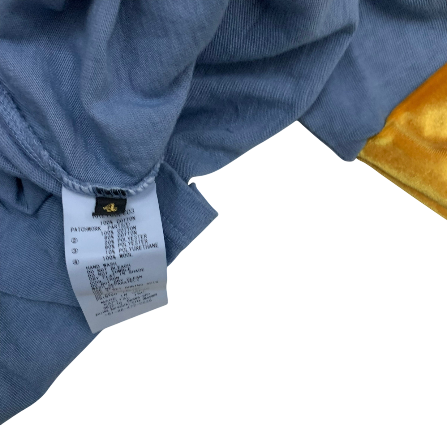 Kapital 18.5 Jersey Hippie Long Sleeve T-Shirt Blue