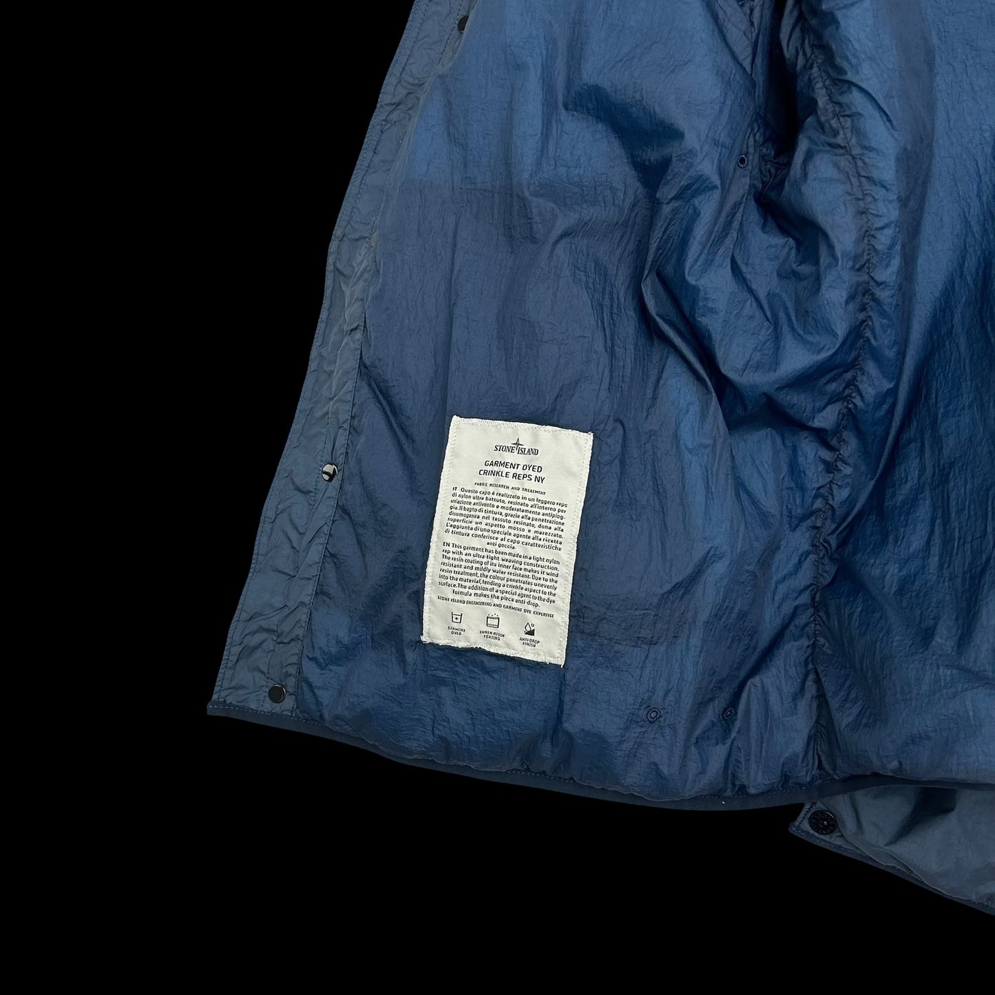 Stone Island Garment Dyed Crinkle Reps NY Blouson Jacket (Fits M/L)