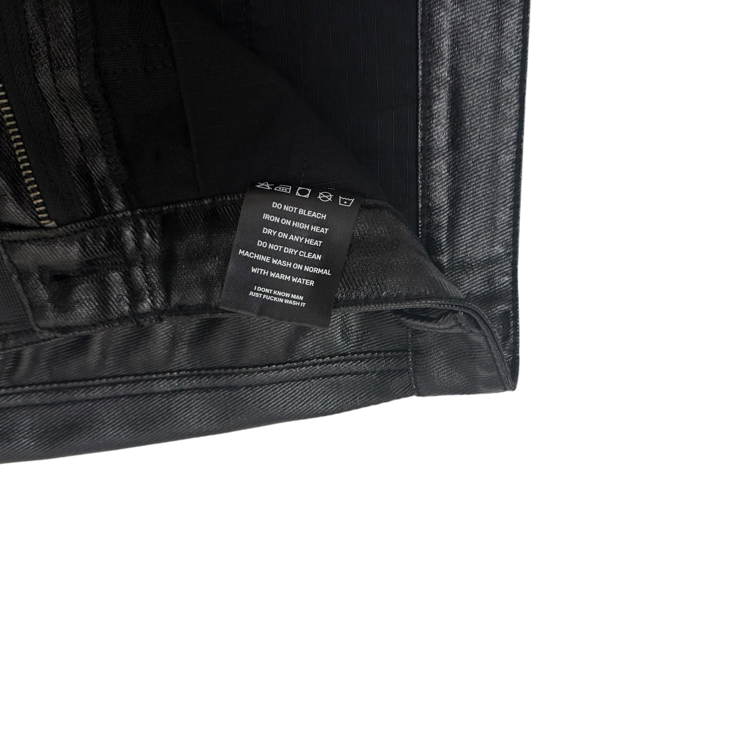 Kody Phillips Rip Van Kody Waxed Black Cargo Pants (Size 34”)