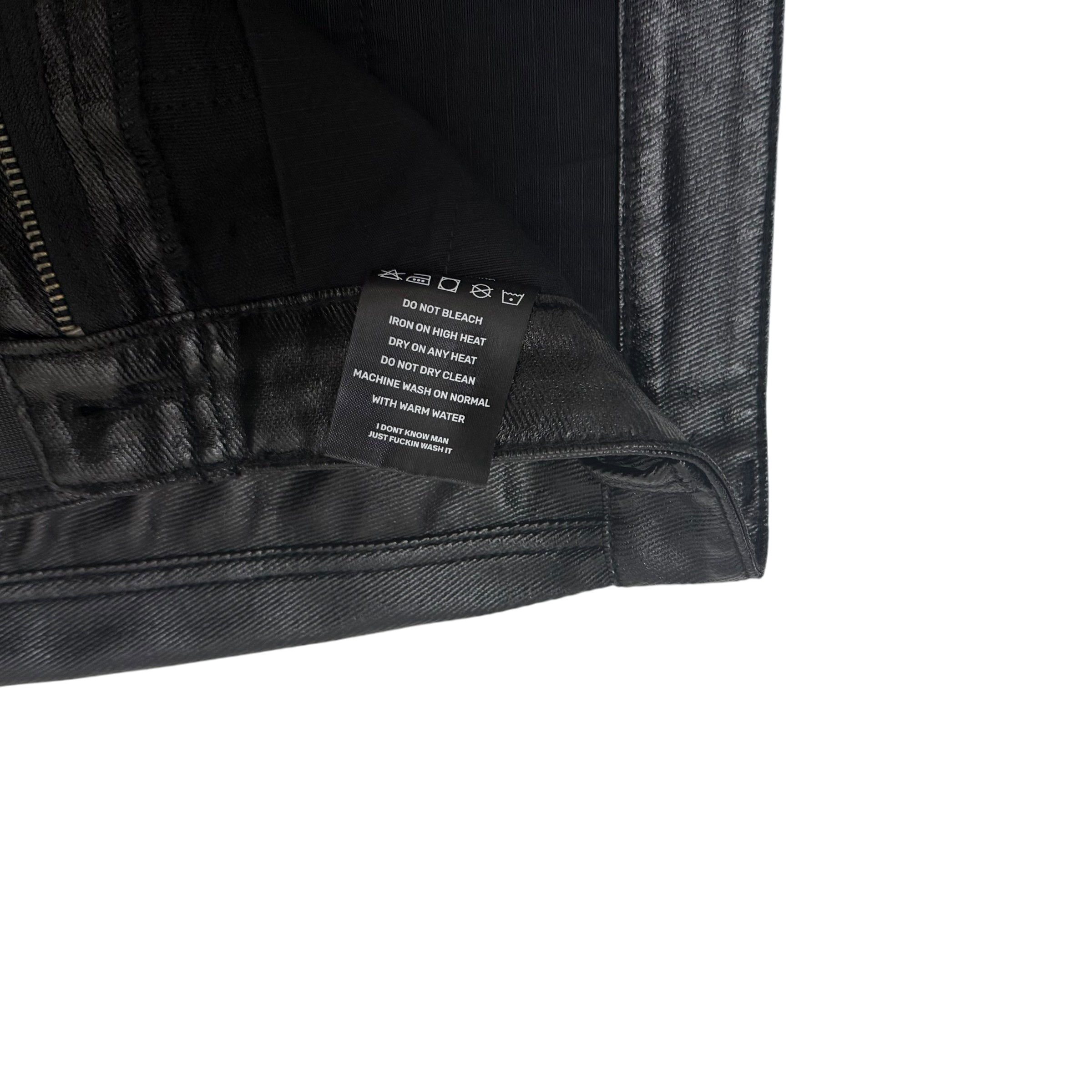 Kody Phillips Rip Van Kody Waxed Black Cargo Pants (Size 34”)