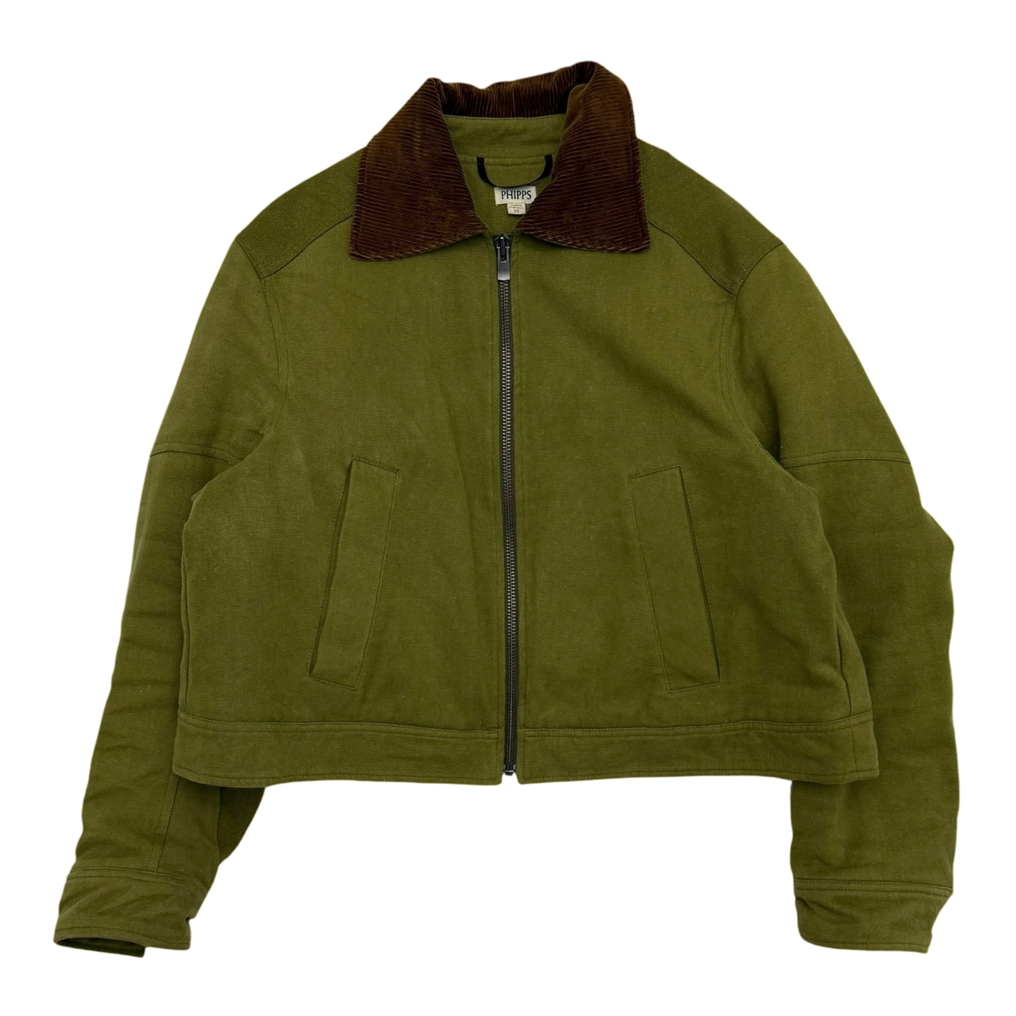 Phipps FW18 Hemp Blend Workwear Jacket Green / Brown (Fits M-L)