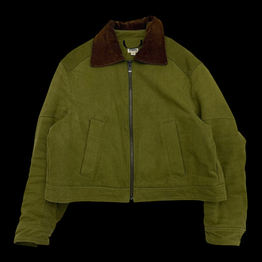 Phipps FW18 Hemp Blend Workwear Jacket Green / Brown (Fits M-L)