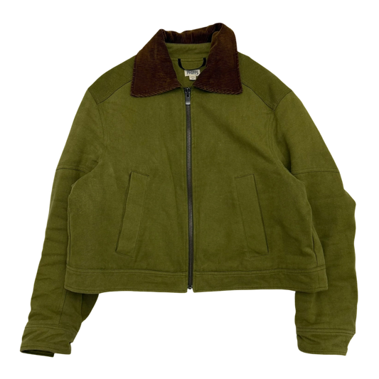 Phipps FW18 Hemp Blend Workwear Jacket Green / Brown (Fits M-L)