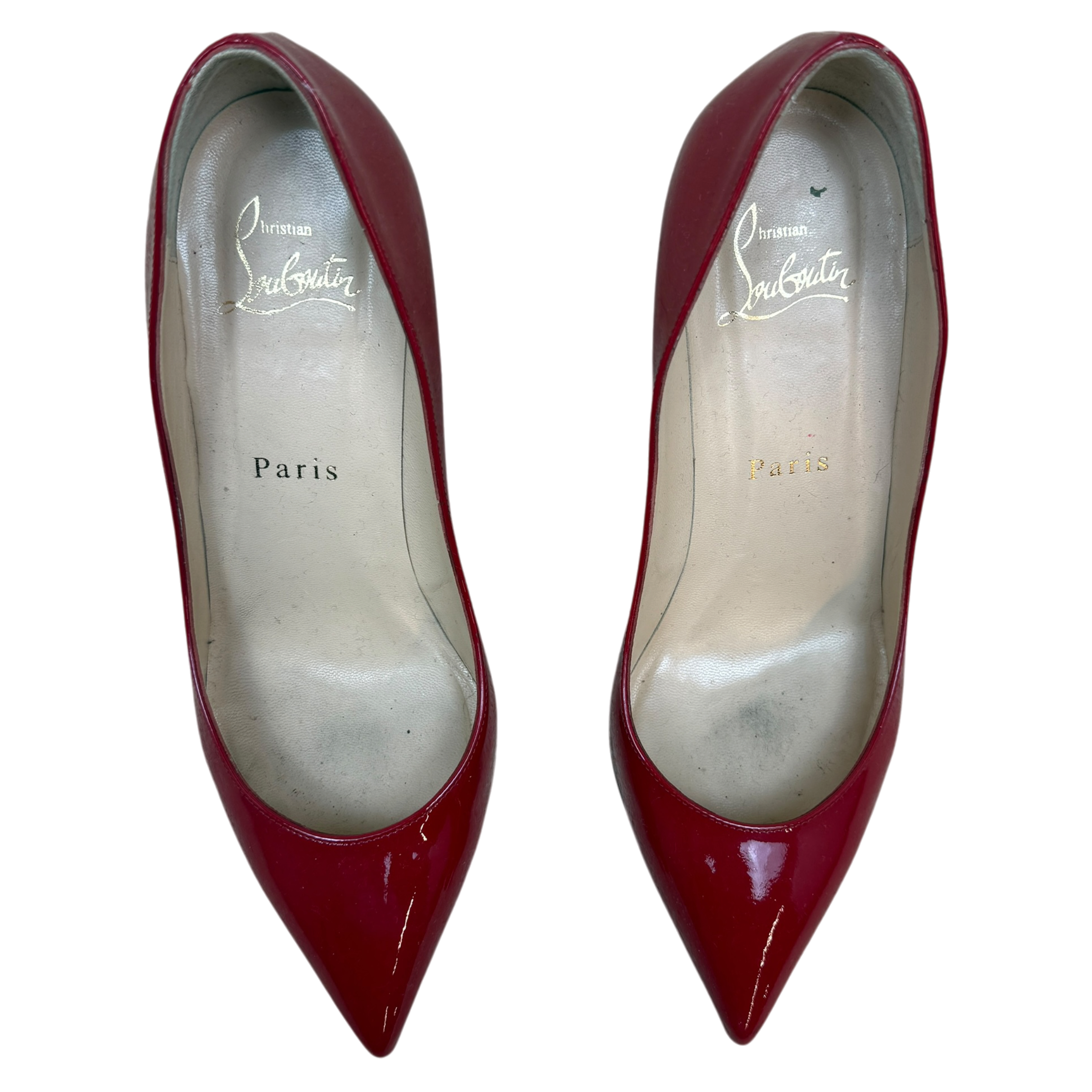 Christian Louboutin Patent Leather Calf Pumps Red (Size EU36)