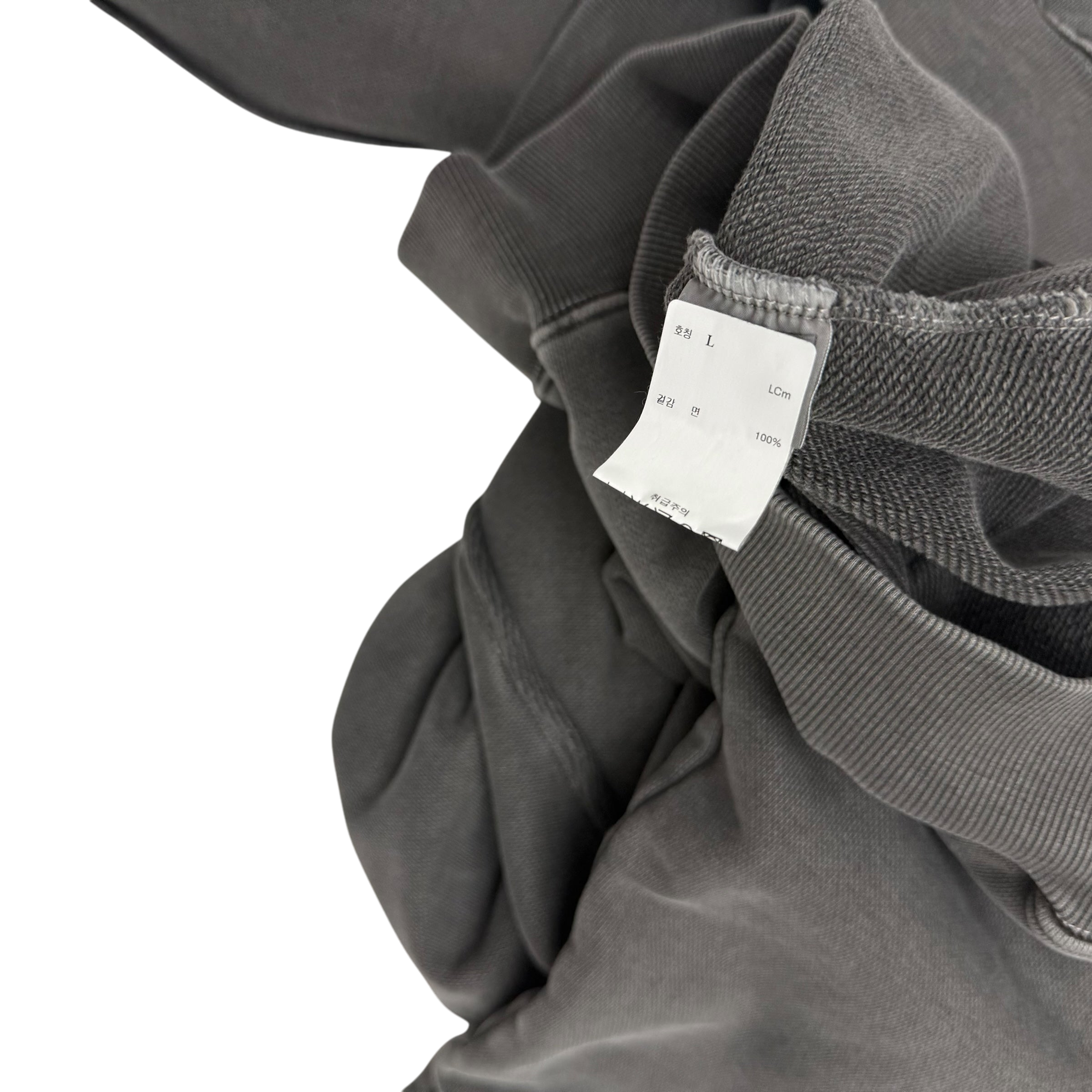 T By Birthdaysuit Heavyweight Zip-Up Hoodie Charcoal (Fits L-XL)