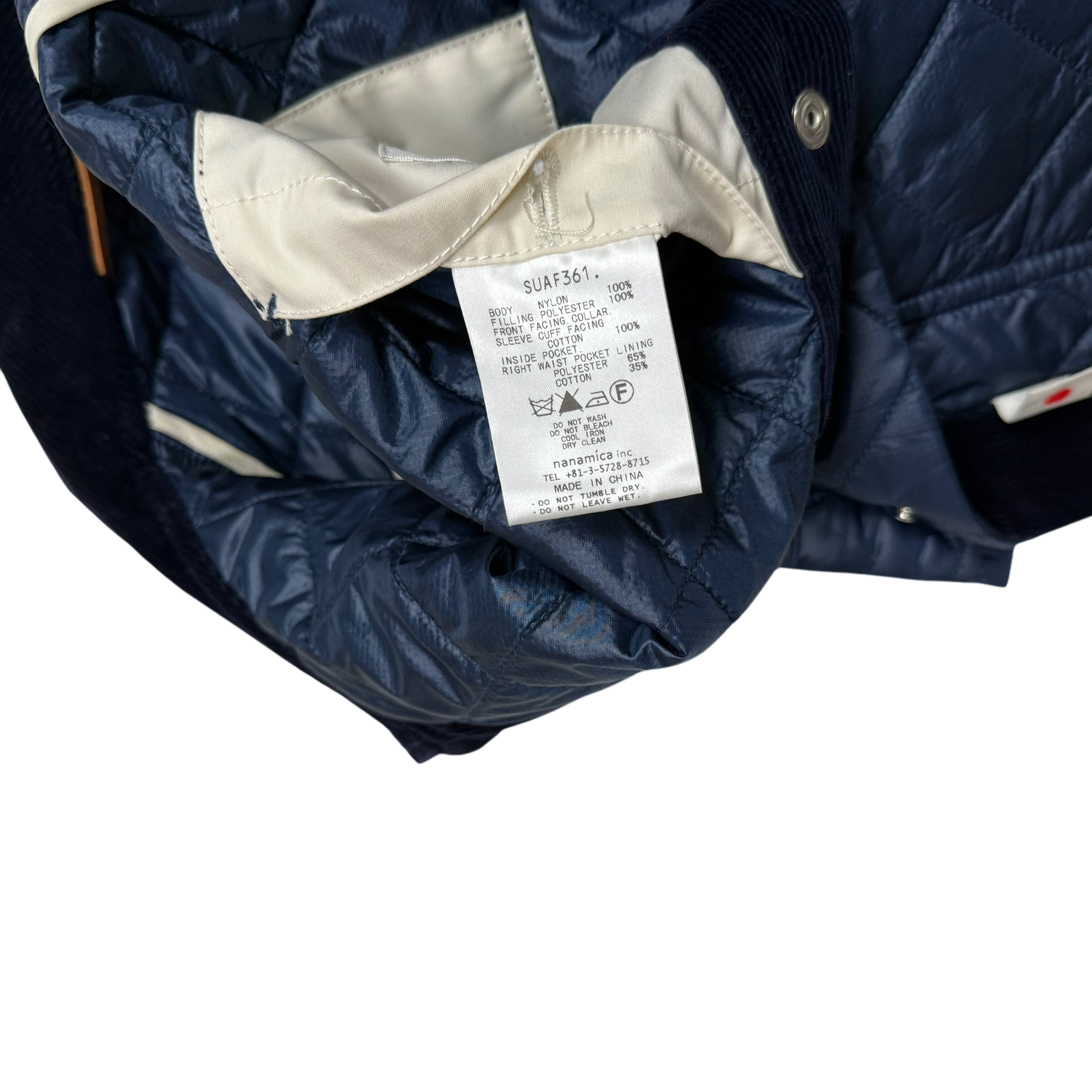 Nanamica Pertex Riding Quilt Jacket Marine Navy (Size M)