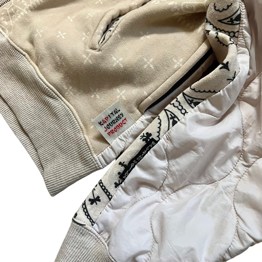 Kapital Bandana Quilted Zip-Up Hoodie (Fits M/L)