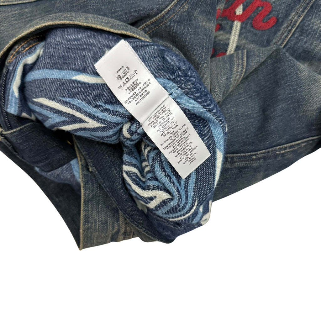 Polo Ralph Lauren x Naiomi Glasses Denim Trucker Jacket Faded Blue (Size M)