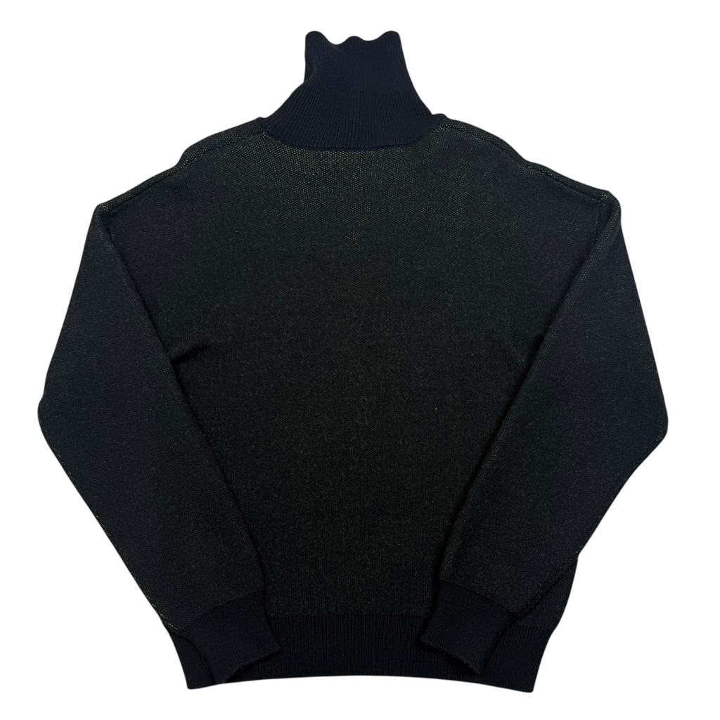 Gosha Rubchinskiy FW16 ‘Safety And Protection’ Oversized Turtleneck Sweatshirt Black (Fits M-XL)