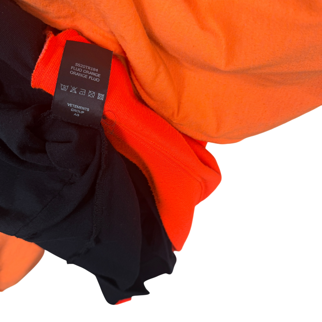 Vetements Oversized Graffiti Hoodie Orange (Fits M-XL)