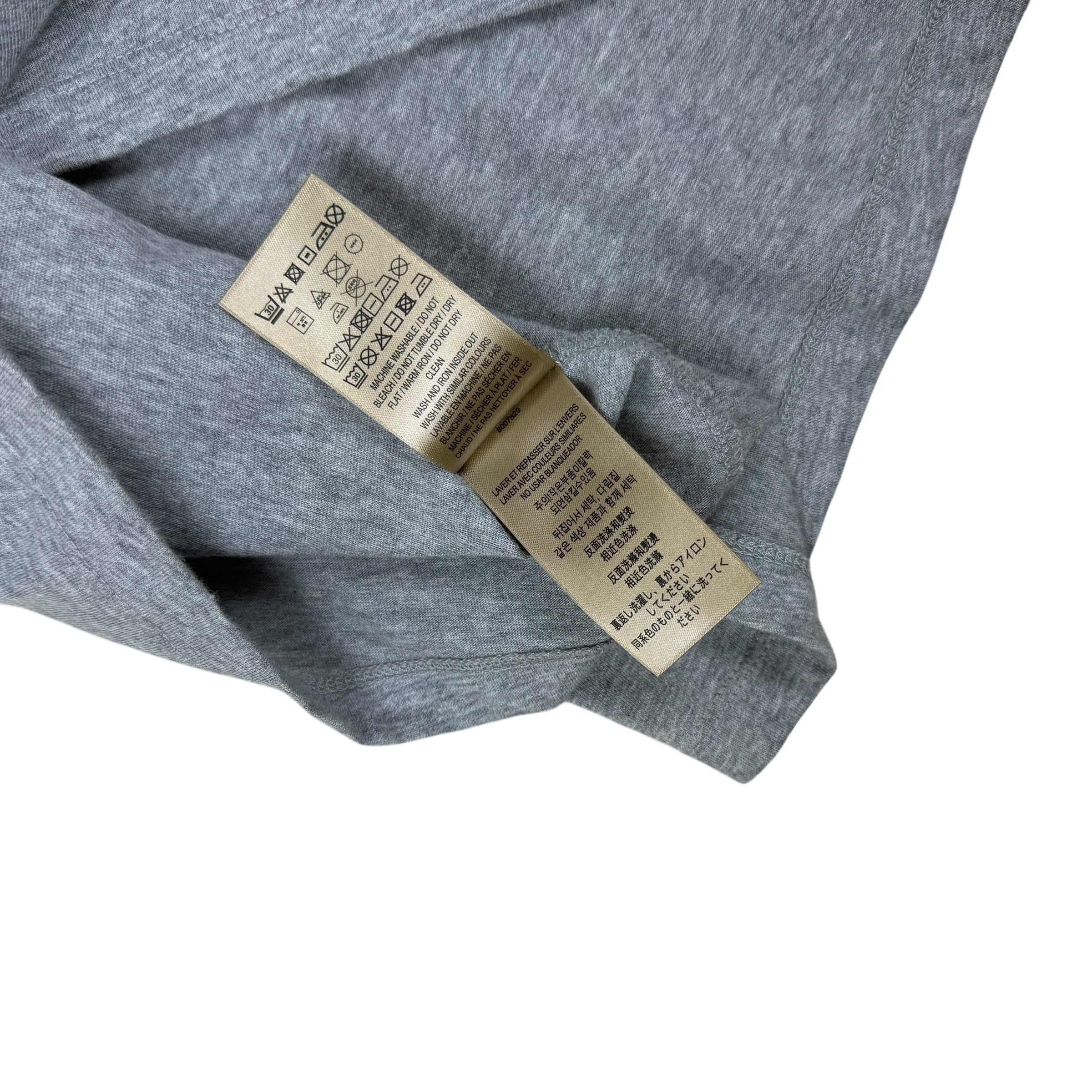 Burberry Embroidered Logo Oversized T-Shirt Grey (Fits S-L)