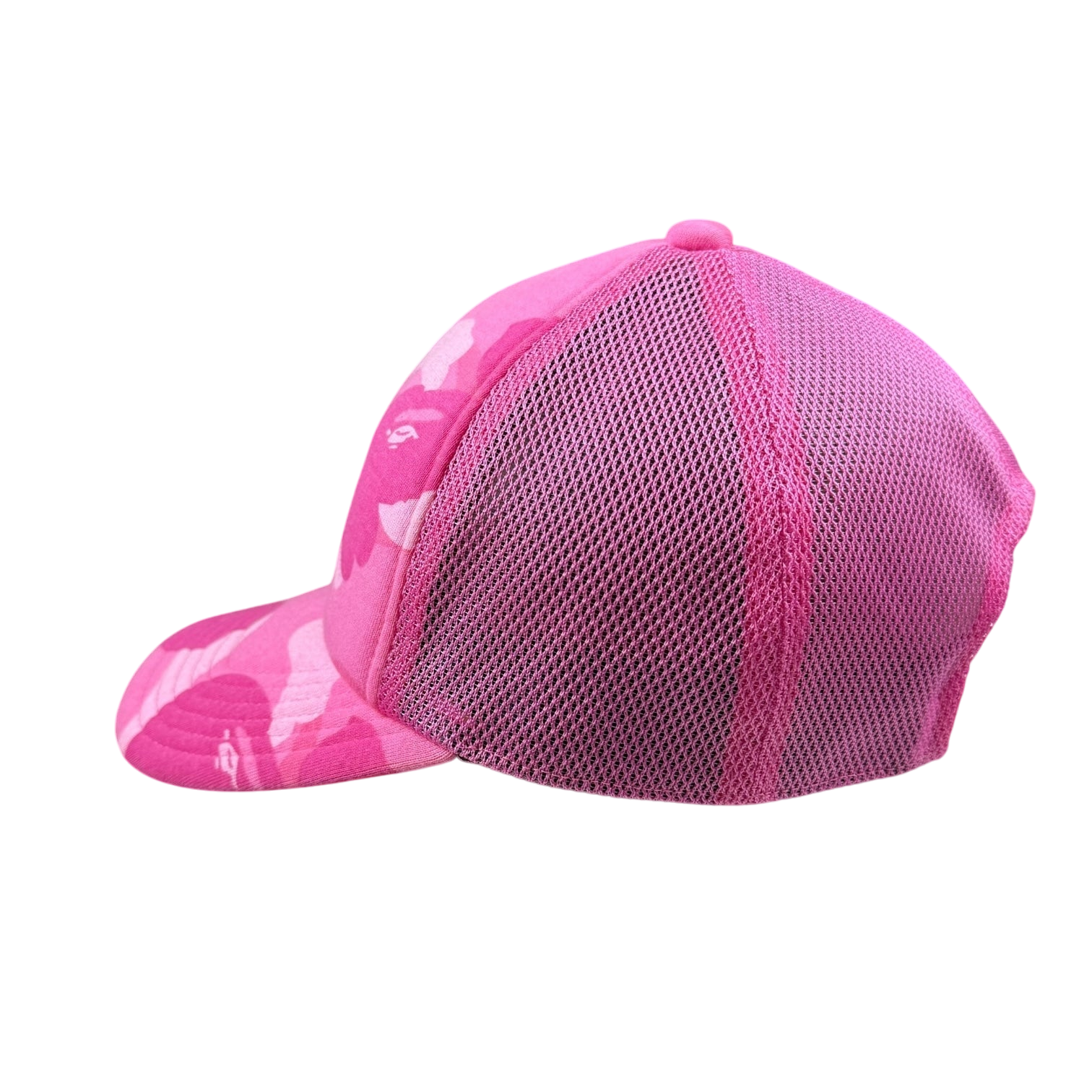 BAPE (A Bathing Ape) x Stussy Trucker Cap Camo Pink
