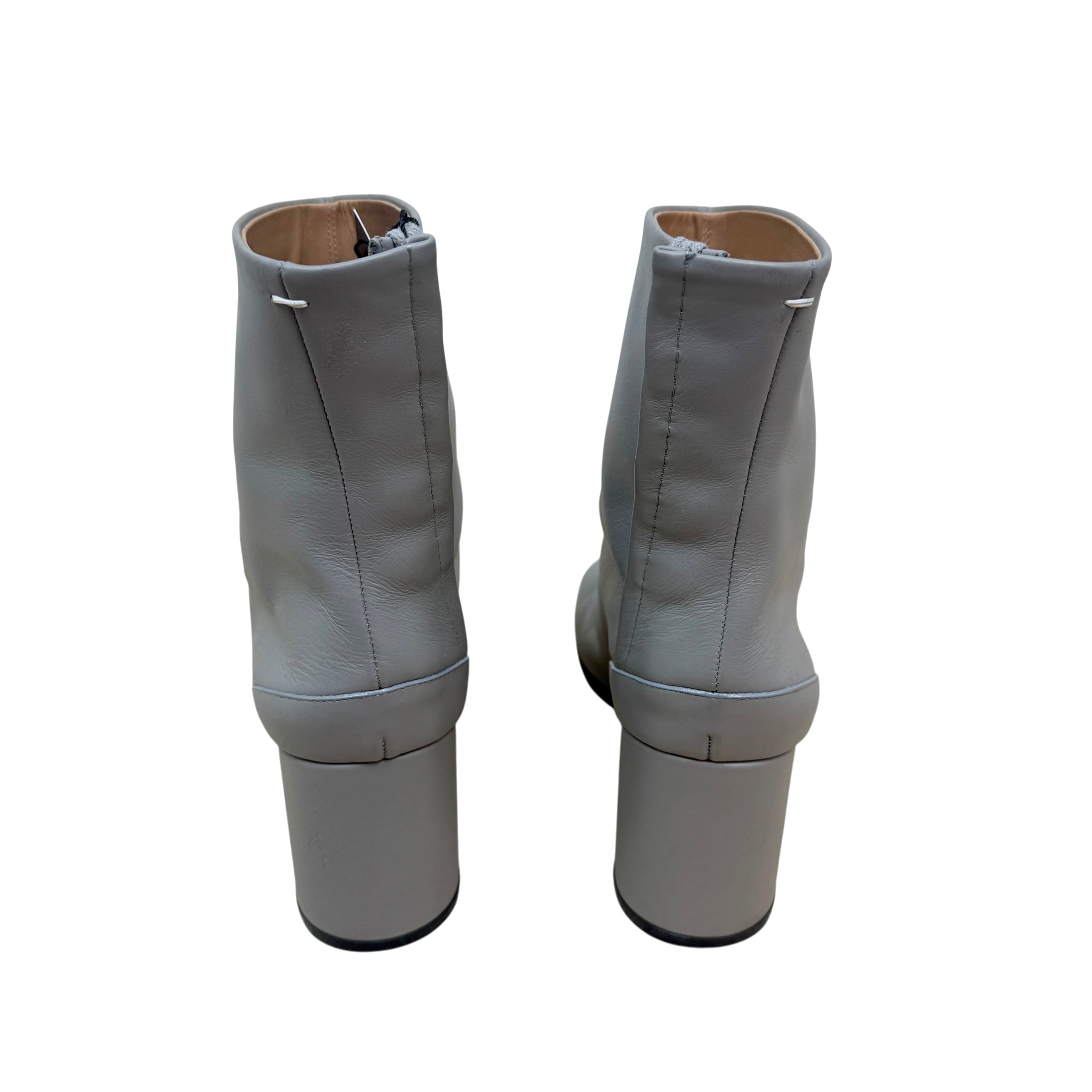 Maison Margiela 80mm Leather Tabi Boots Smoke Grey (Size EU38.5)