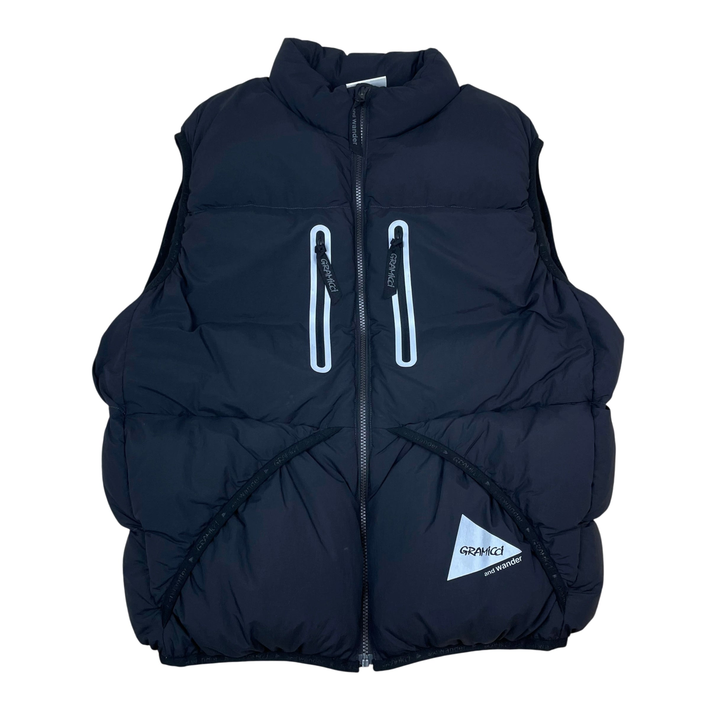 And Wander x Gramicci Down Puffer Vest Black (Size L)