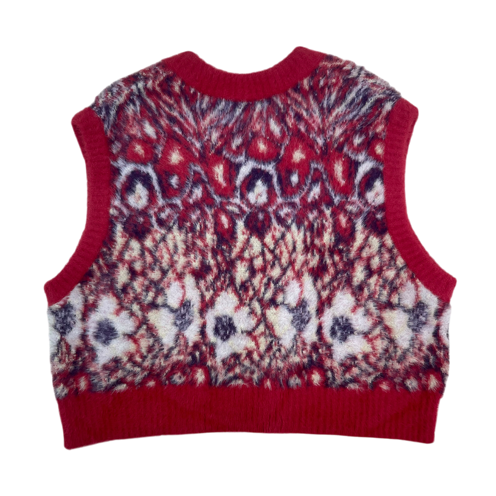 Namacheko Dalla Cropped Vest Aubergine Red (Size XL)