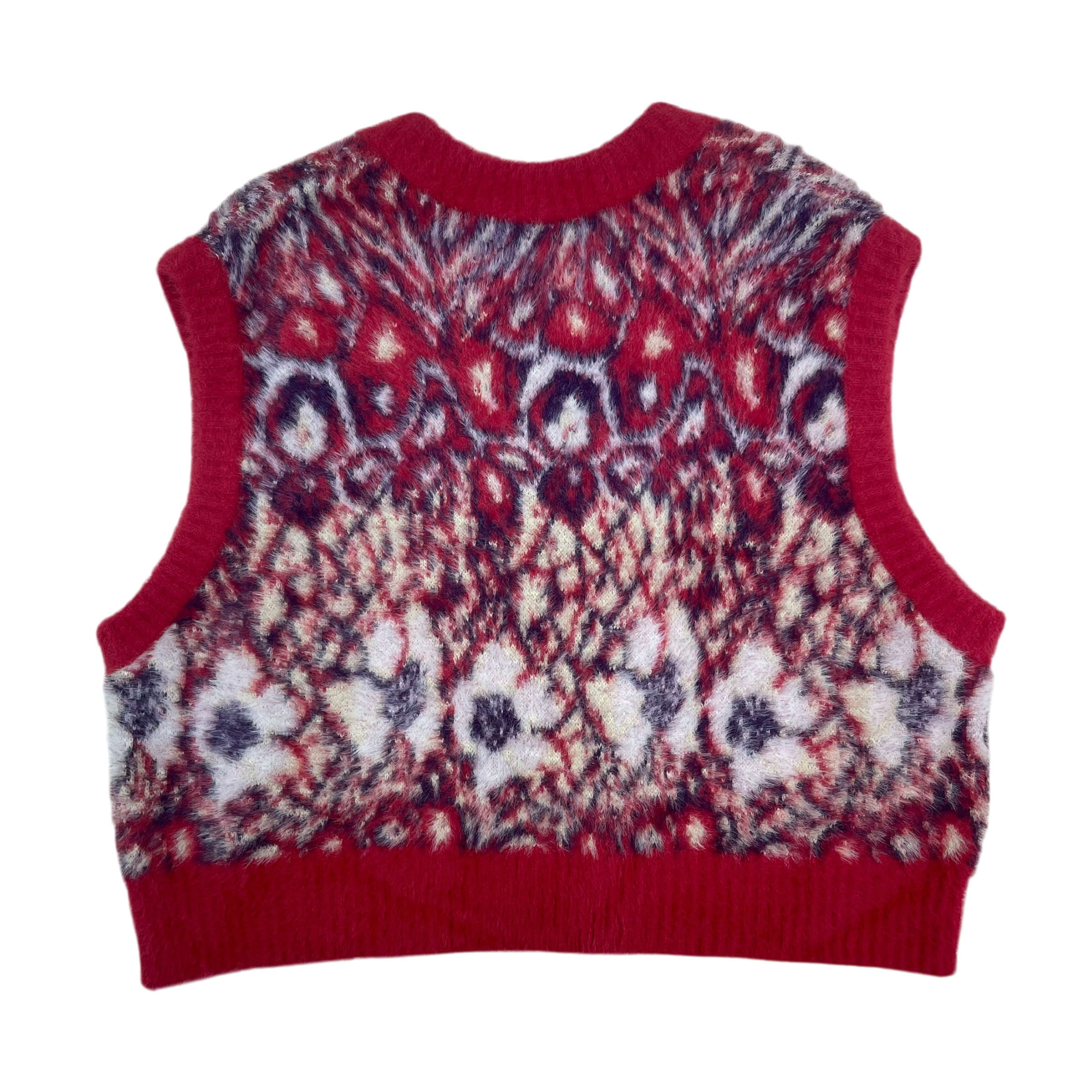 Namacheko Dalla Cropped Vest Aubergine Red (Size XL)