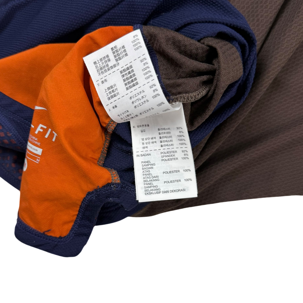 Nike x Undercover Gyakusou AW13 Dri-Fit T-Shirt Navy/Brown (Fits S-M)