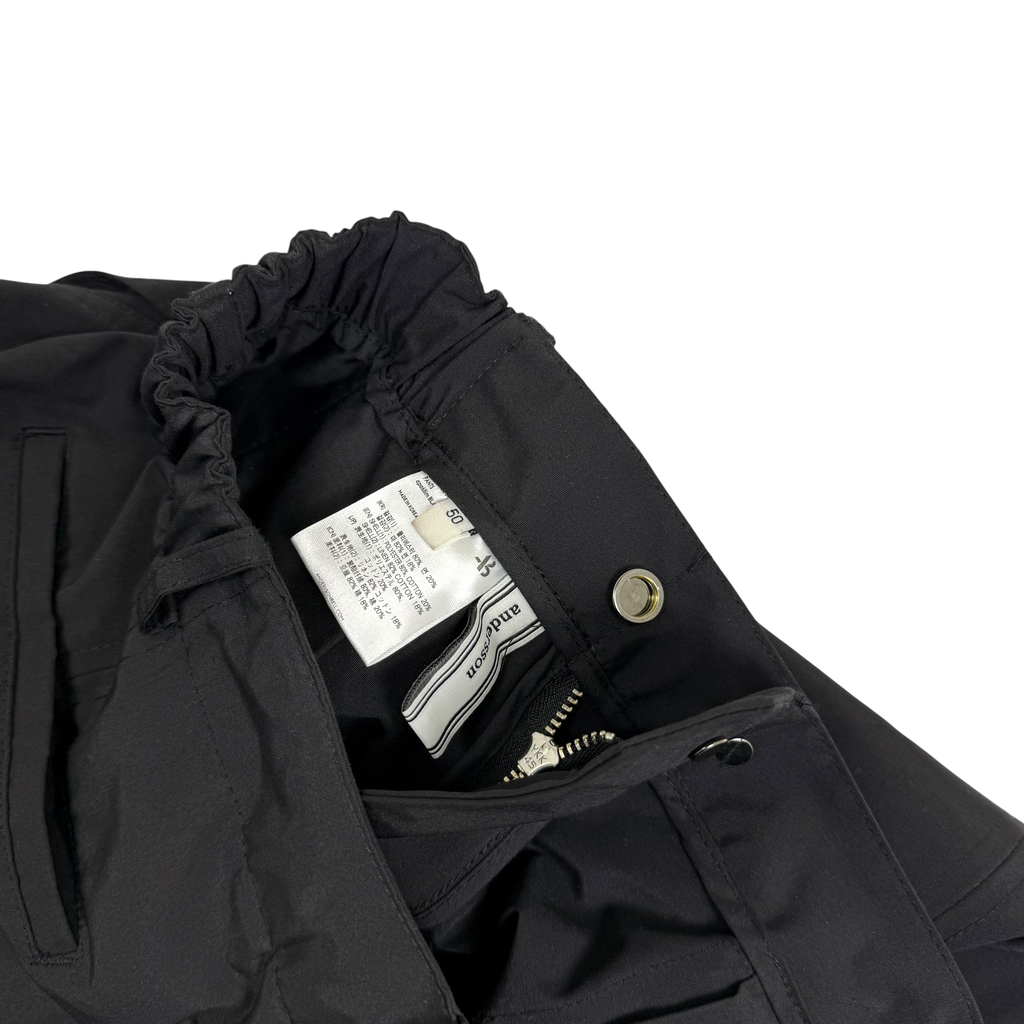 Andersson Bell Raw Edge Multi Pocket Pants Black (Size L)